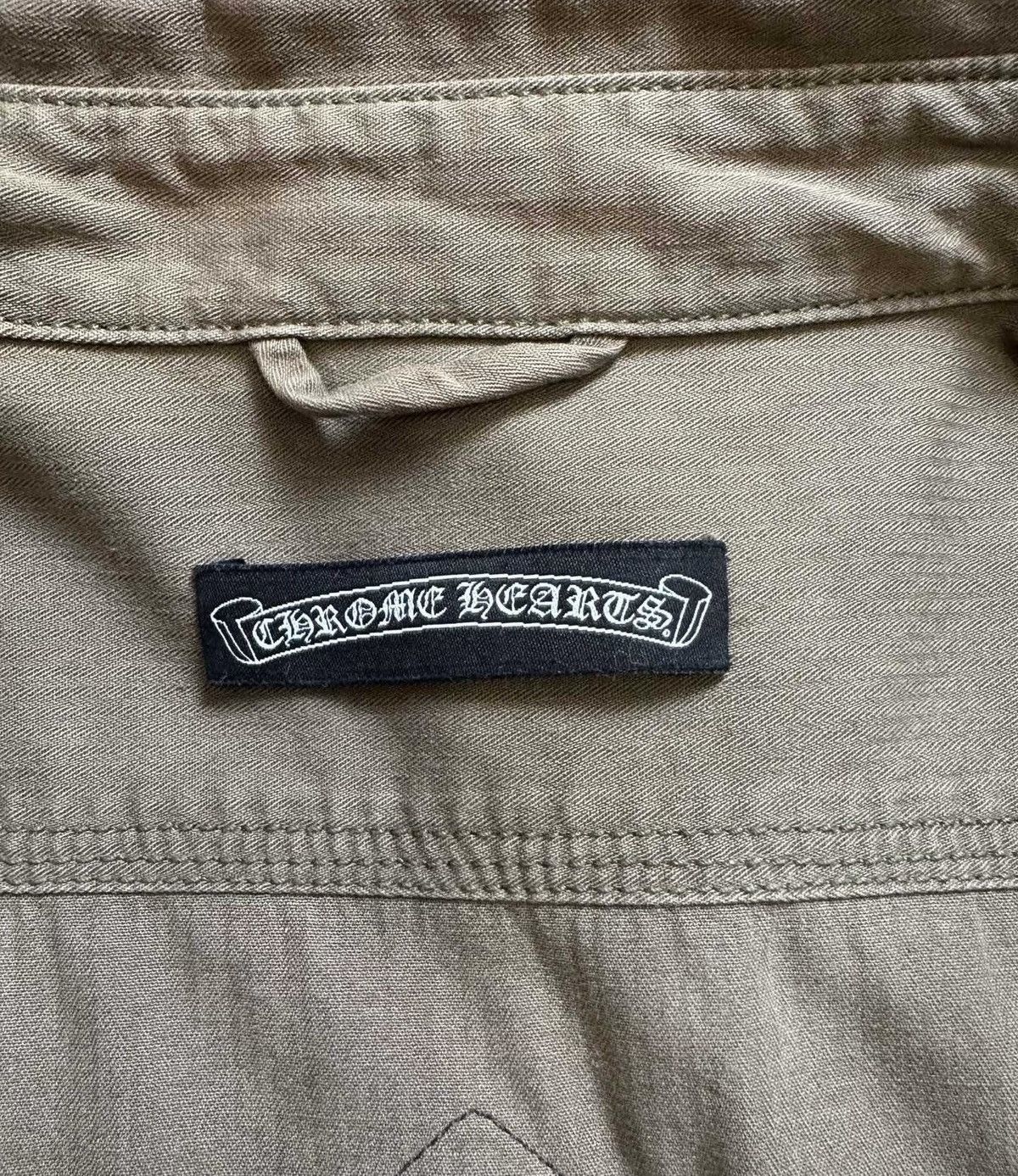Chrome Hearts Chrome Hearts M Fleur Patch Military Button Up Shirt Size US M / EU 48-50 / 2 - 6 Thumbnail