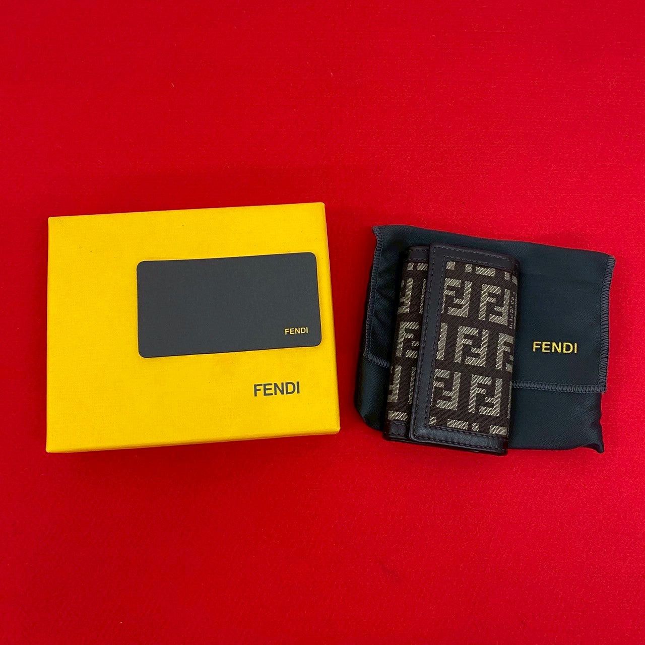 Fendi Fendi Brown Leather Size ONE SIZE - 1 Thumbnail