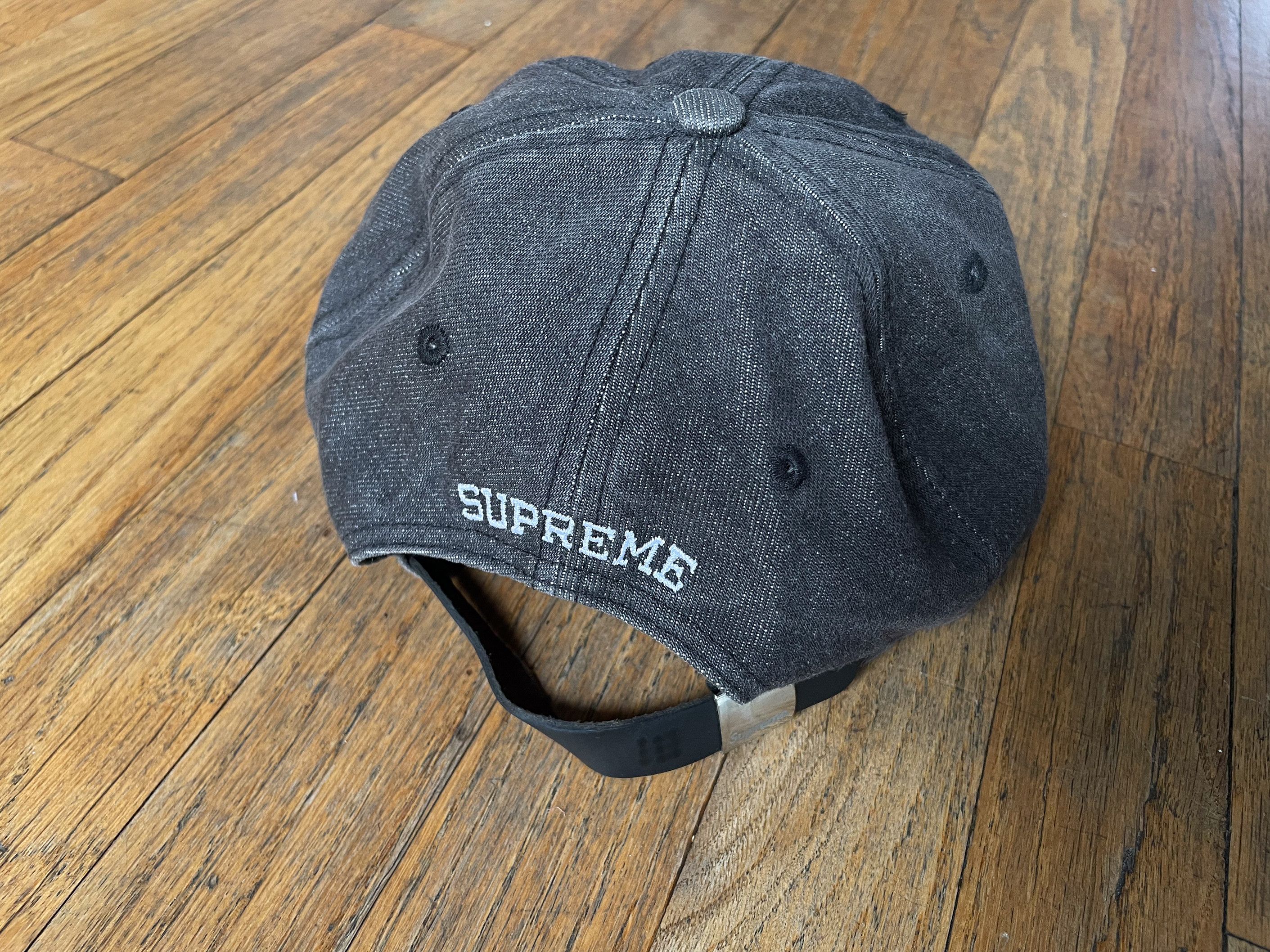 Supreme Supreme Washed Denim S Logo 6 Panel Black Size ONE SIZE - 3 Thumbnail