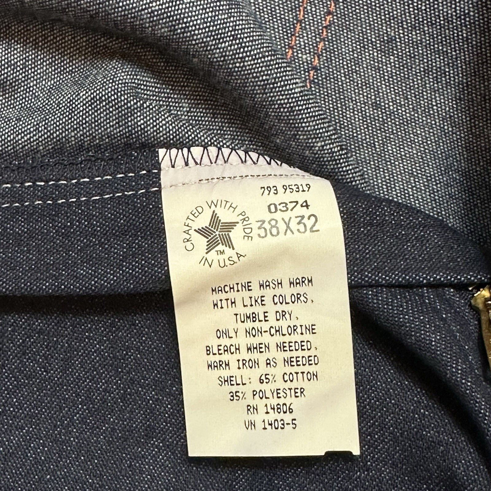 Big Mac VTG 70’s BIG MAC Industrial Jean 38x32 Carpenter Workwear Size US 38 / EU 54 - 5 Thumbnail