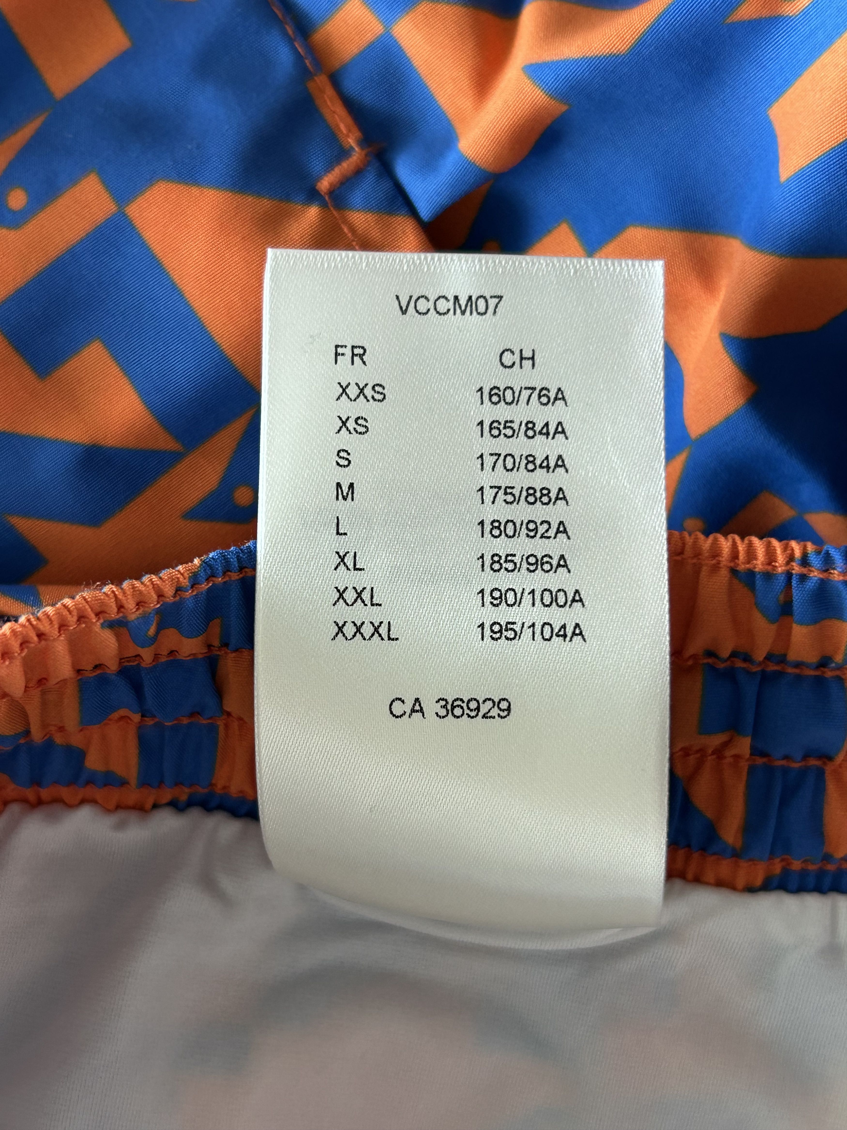 Louis Vuitton Louis Vuitton Blue & Orange Dove Print Swimshorts Size US 30 / EU 46 - 8 Thumbnail