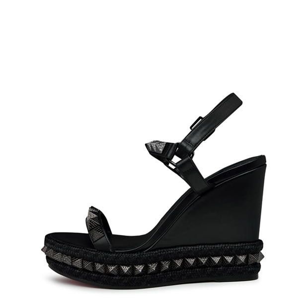 Christian Louboutin Pyraclou 110mm Espadrilles Size US 9 / IT 39 - 3 Thumbnail