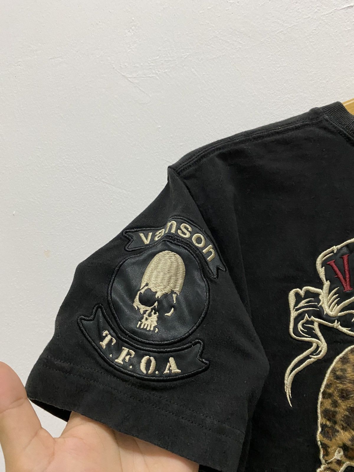 Vanson Leathers Vanson Leather x T.F.O.A Skull Motocycle Shirt Size US M / EU 48-50 / 2 - 4 Thumbnail