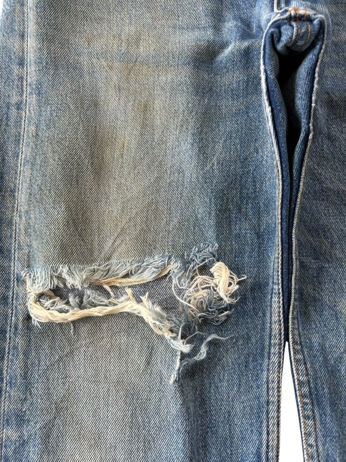 Levi's Vintage 90s Levis 501 Mud Wash Distressed Jeans Size US 30 / EU 46 - 3 Thumbnail