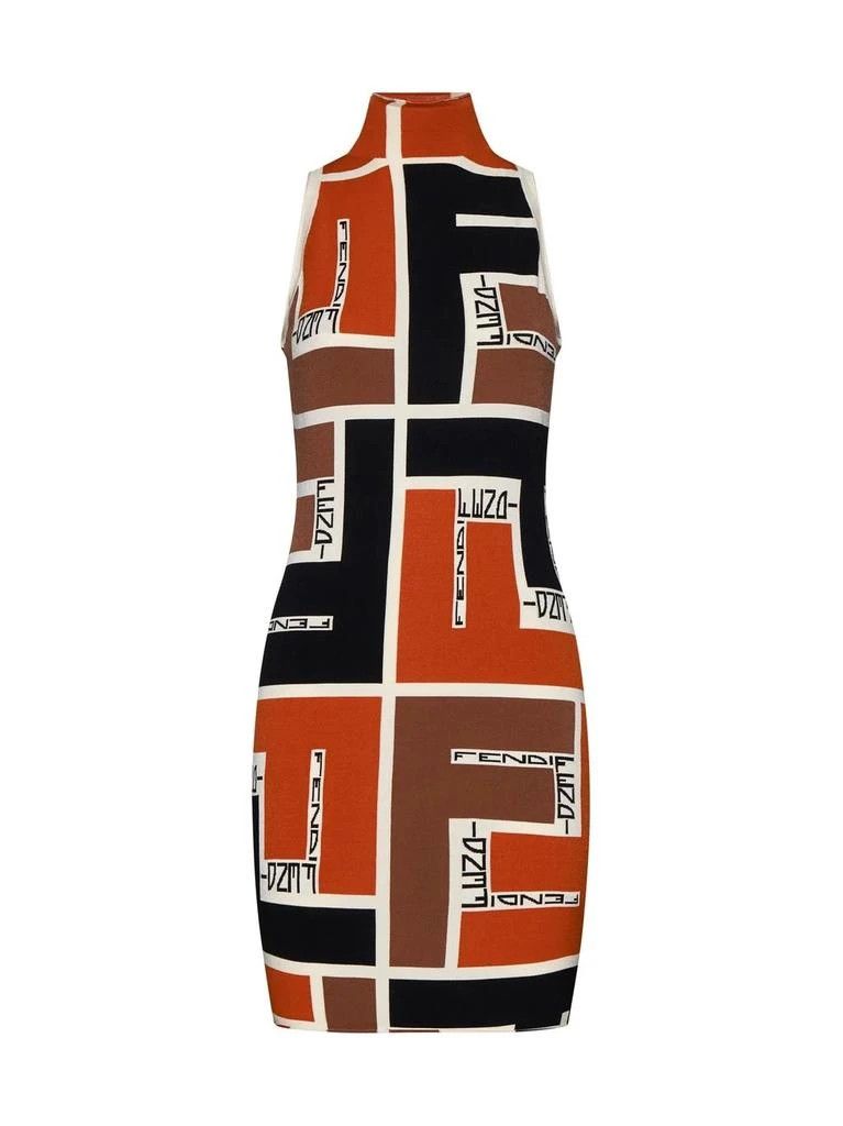 Fendi o1y0925 Mini Dress in Multicolor Size S / US 4 / IT 40 - 1 Thumbnail