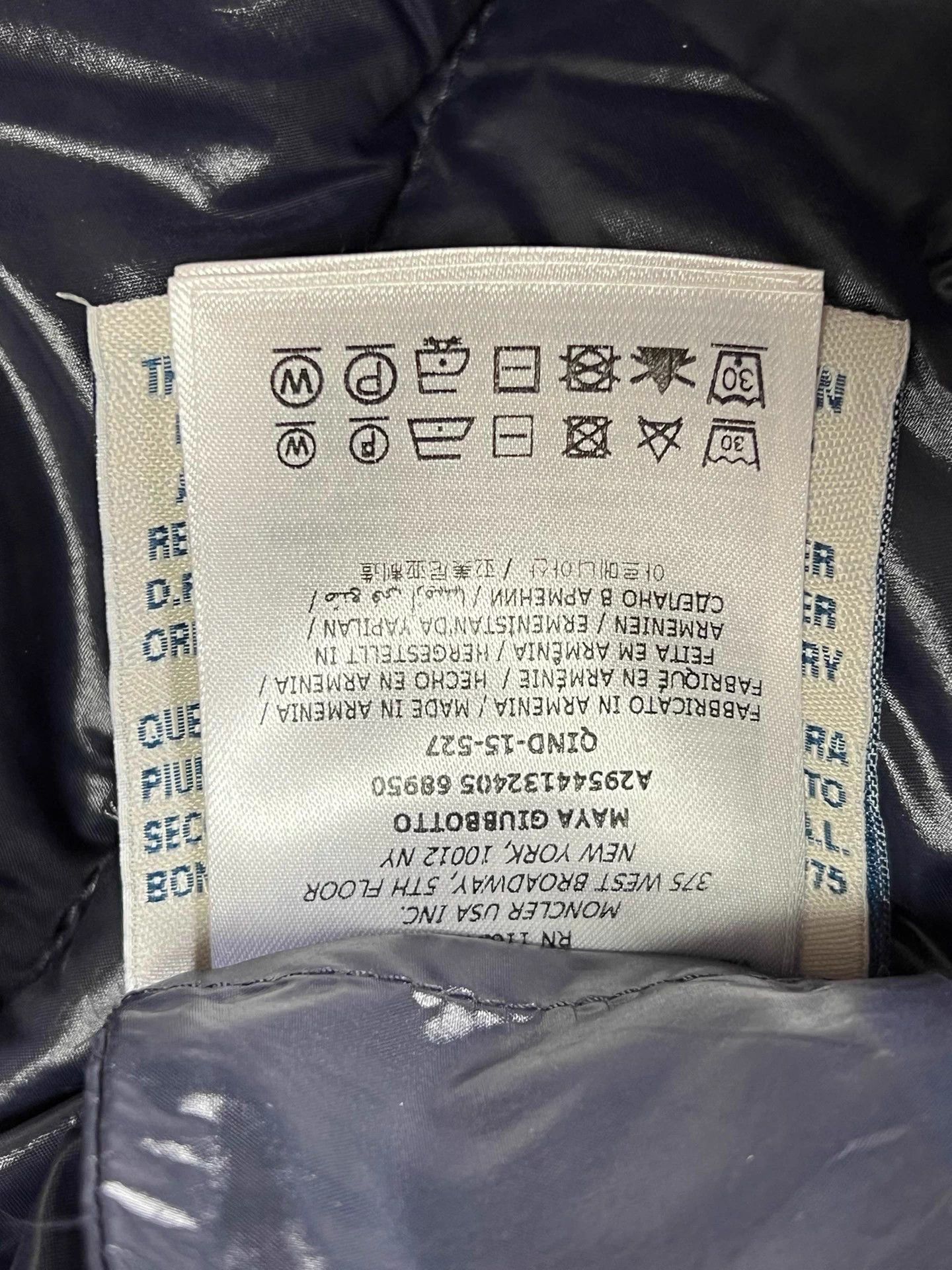 Moncler Moncler Maya Navy Shiny Hooded Short Down Jacket Size 12 Size XXS / US 00 / IT 34 - 7 Thumbnail