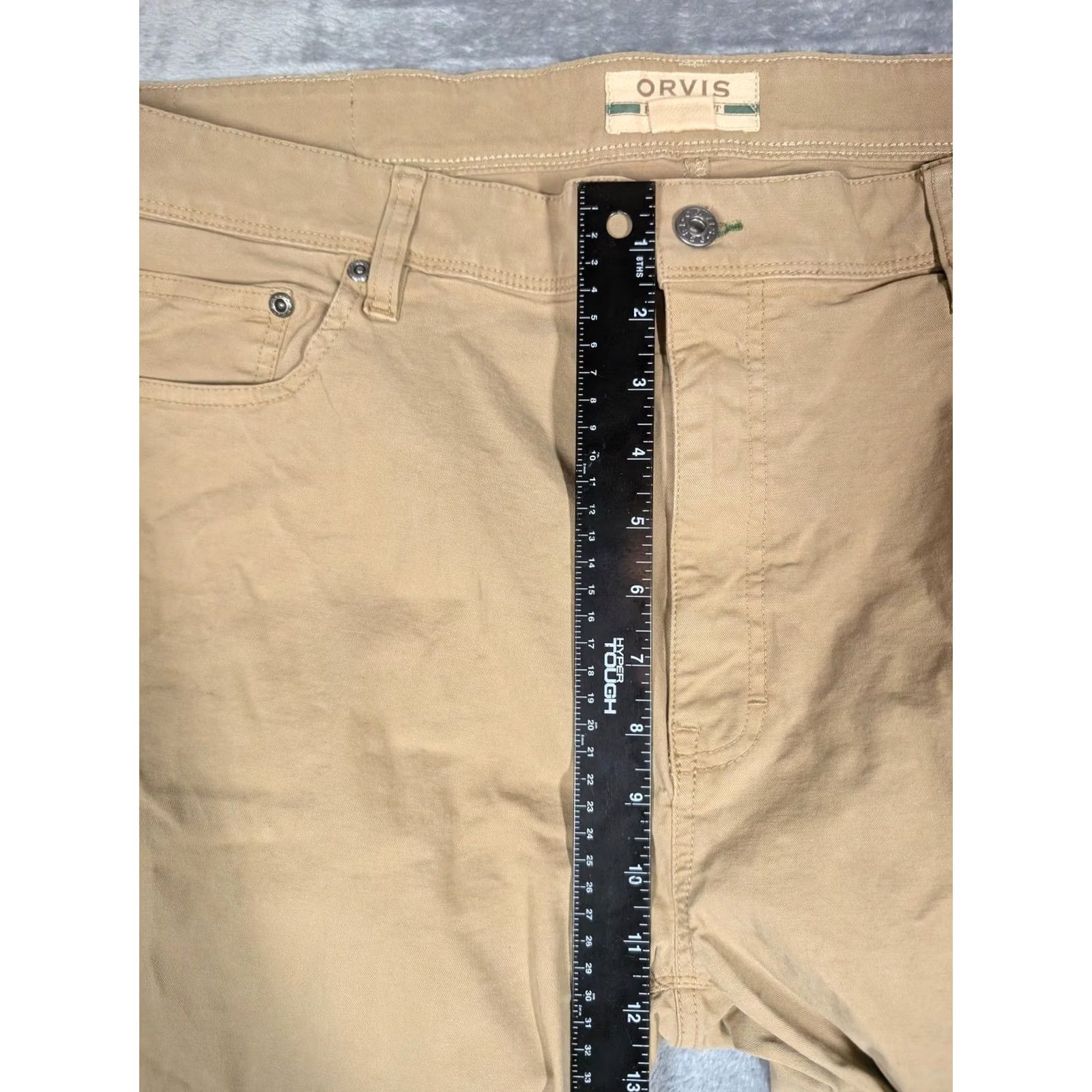 Orvis Orvis Pants Mens 42x30 Beige Five Pocket Canvas Stretch Straight Leg Casual Pants Mens 42 Beige Five Pocket Canvas Stretch Straight Leg Casual Size US 42 / EU 58 - 3 Thumbnail