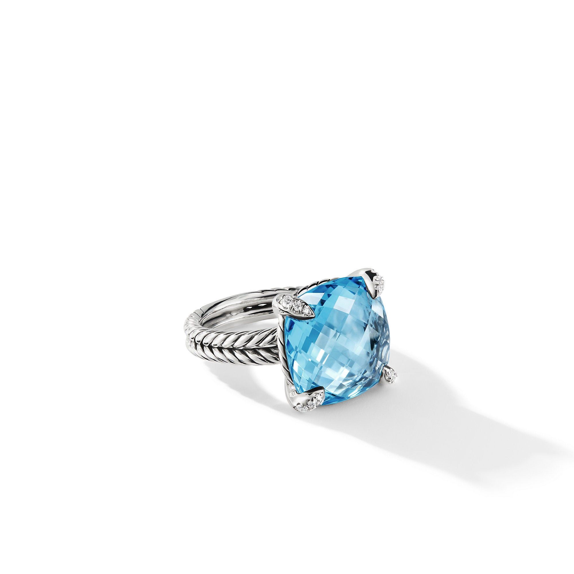David Yurman o1w1db10526 R12742D Size:7/Chatelaine Ring in Silver Size ONE SIZE - 1 Thumbnail