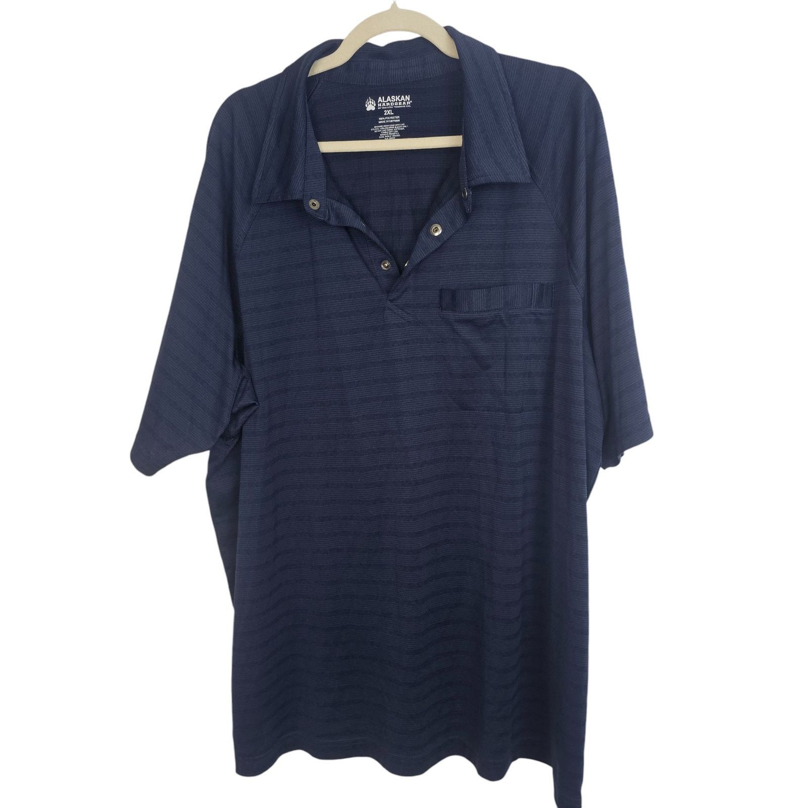Duluth Trading Company Alaskan Hardgear Polygiene Striped Polo Shirt 2XL Minimalist Size US XXL / EU 58 / 5 - 1 Thumbnail