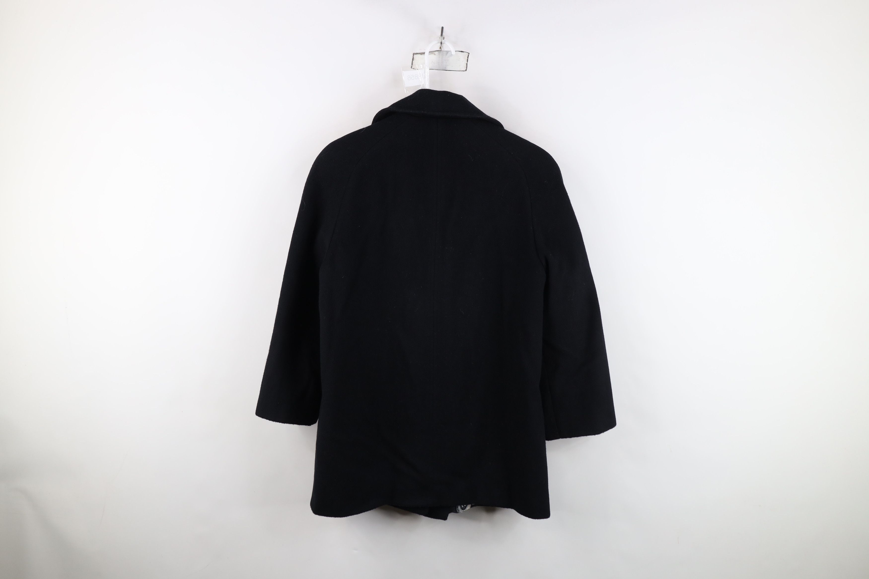 Vintage Vintage 80s 90s Alorna Wool Peacoat Jacket Black USA Size M / US 6-8 / IT 42-44 - 14 Thumbnail