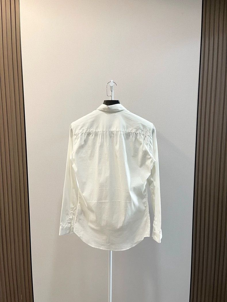 Dior Dior Size 38 White embroidered little bee long-sleeved shi Size US XXS / EU 40 - 2 Thumbnail