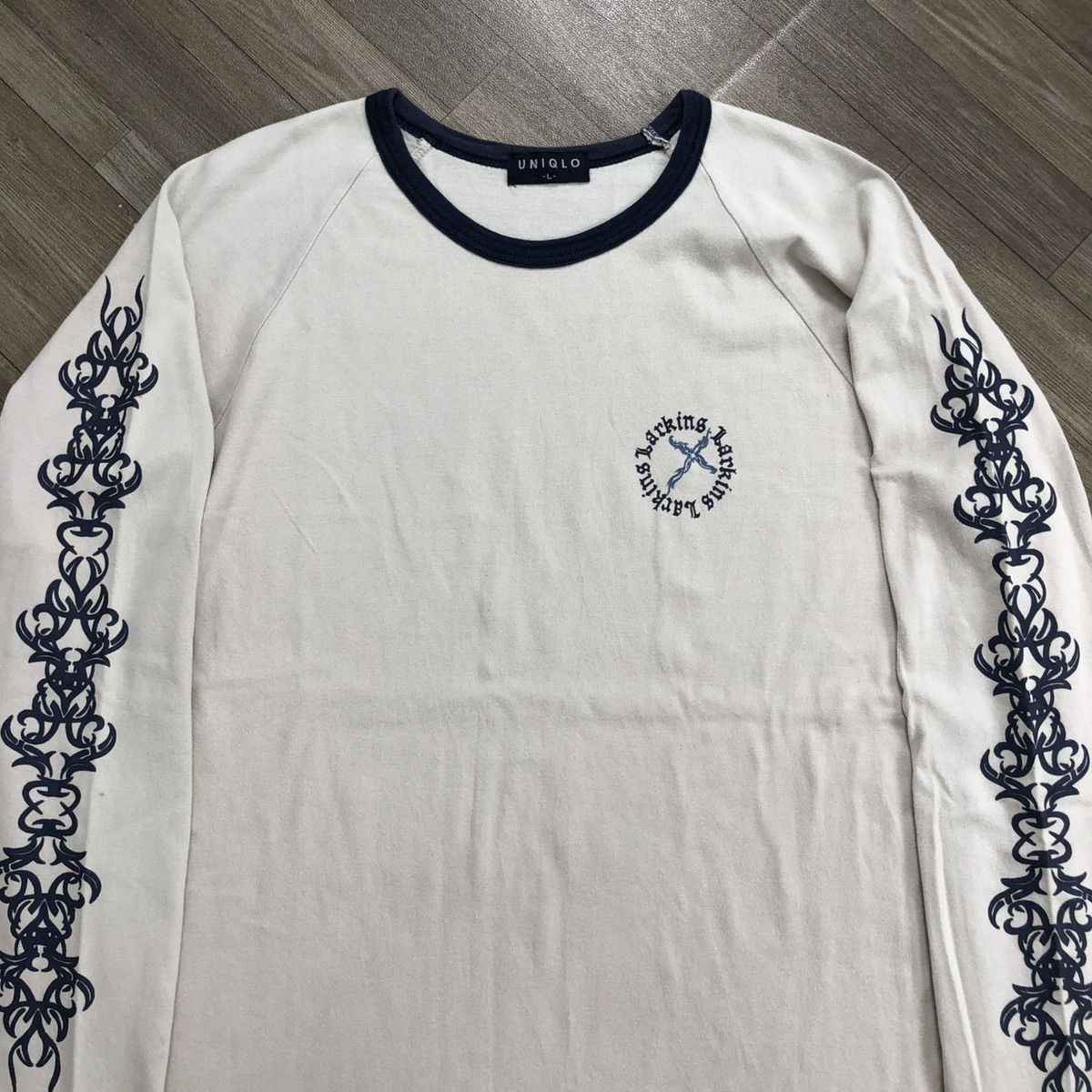 If Six Was Nine × Japanese Brand × Le Grande Bleu (L.G.B.) 1990s Uniqlo Larkins Poem Cross Goa Lgb Style Longsleeve Size US M / EU 48-50 / 2 - 2 Thumbnail