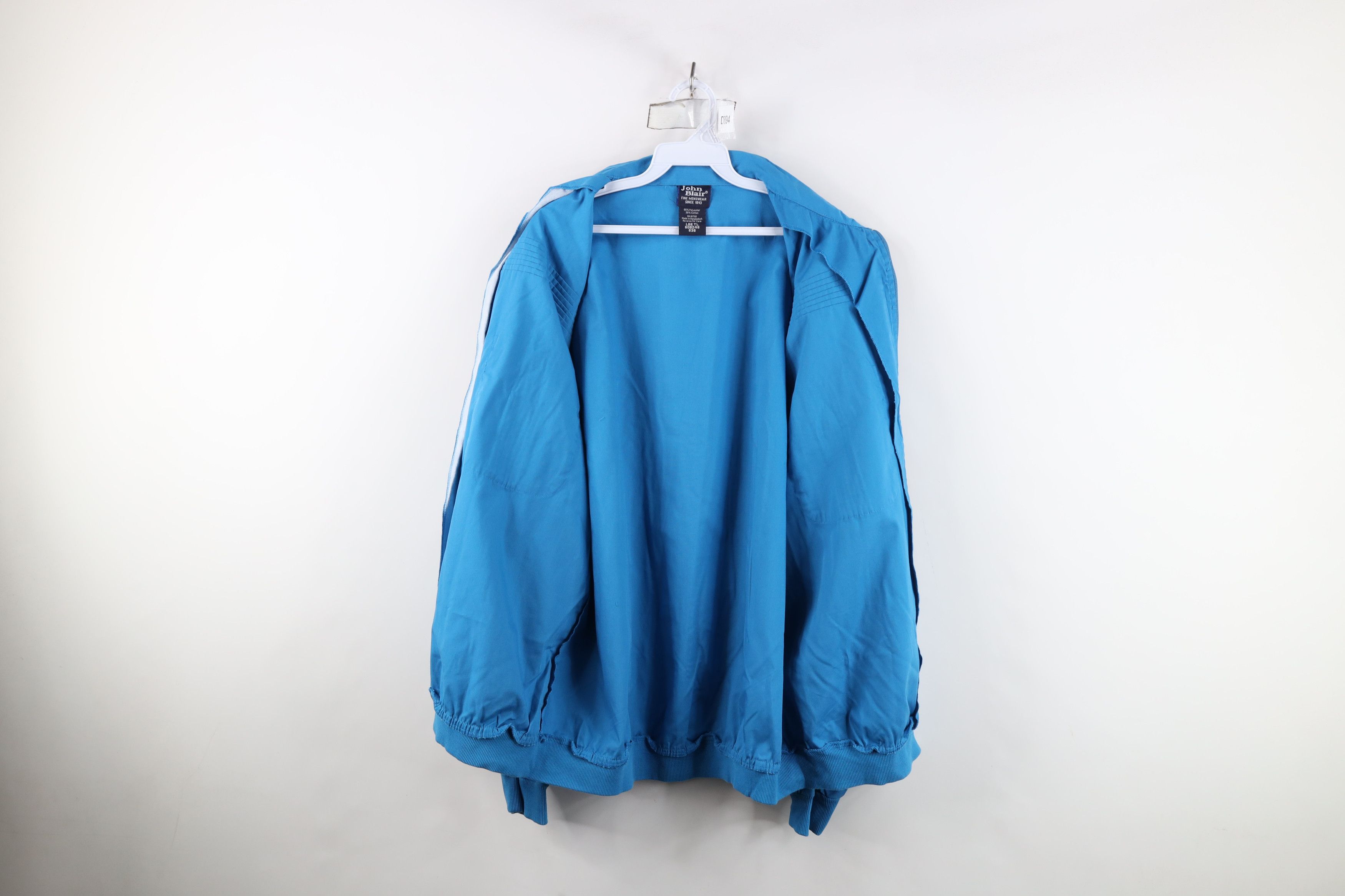 Vintage Vintage 90s Streetwear Full Zip Collared Shirt Jacket Blue Size US L / EU 52-54 / 3 - 11 Thumbnail