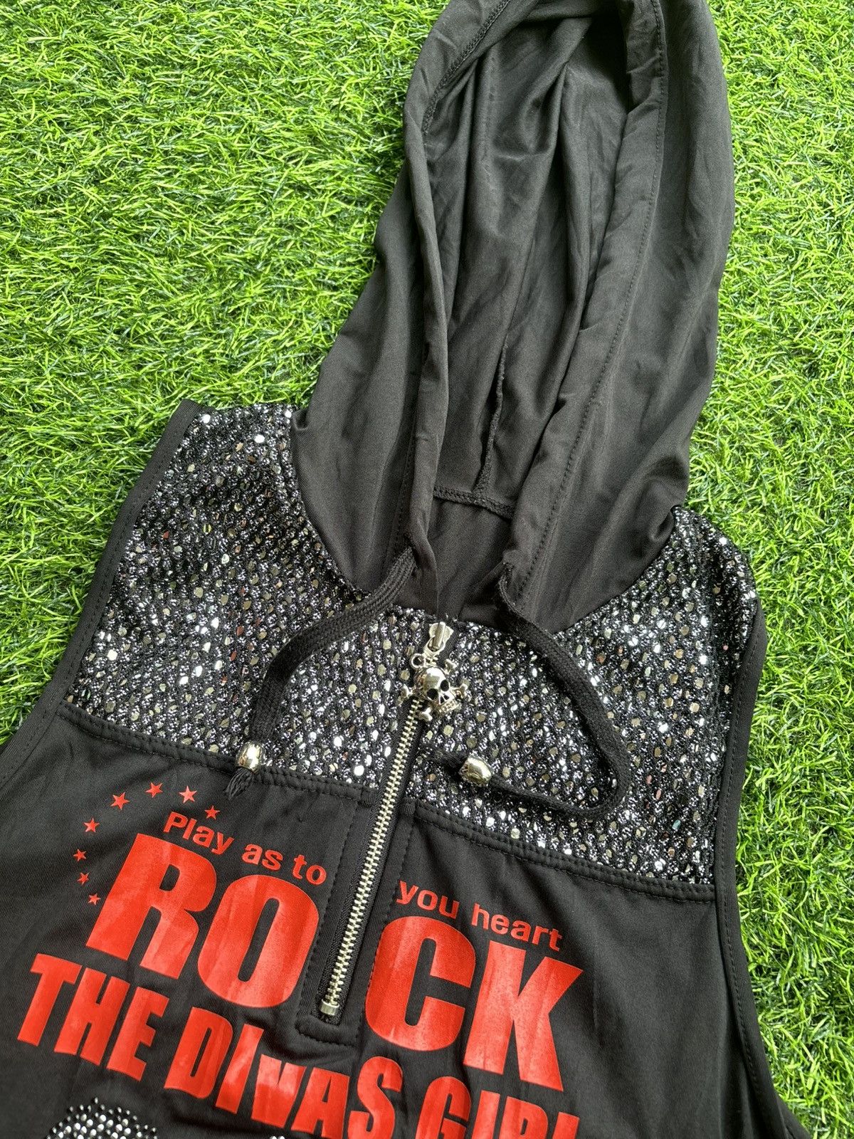 Hysteric Glamour Y2k Rock The Divas Girl Punk Style Zip Size M / US 6-8 / IT 42-44 - 4 Thumbnail