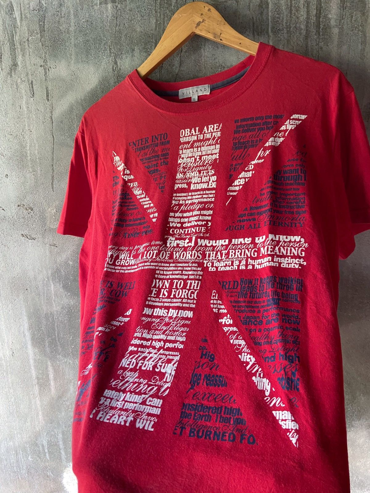 Beauty Beast × Hysteric Glamour × Japanese Brand 🌸CURIOSITY WILL MAKE YOU GROW ENGLISH FLAG DESIGN TEE Size US M / EU 48-50 / 2 - 2 Thumbnail