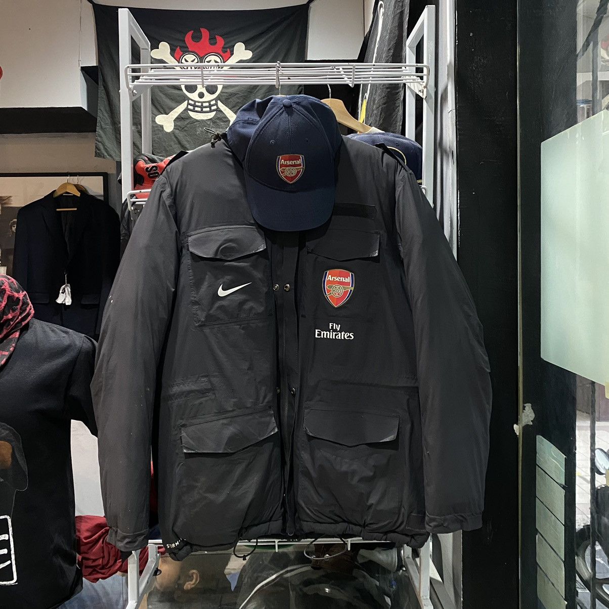 Nike Vintage Nike x Arsenal Puffer Zipper Jacket Free Cap❗️ Size US L / EU 52-54 / 3 - 1 Thumbnail
