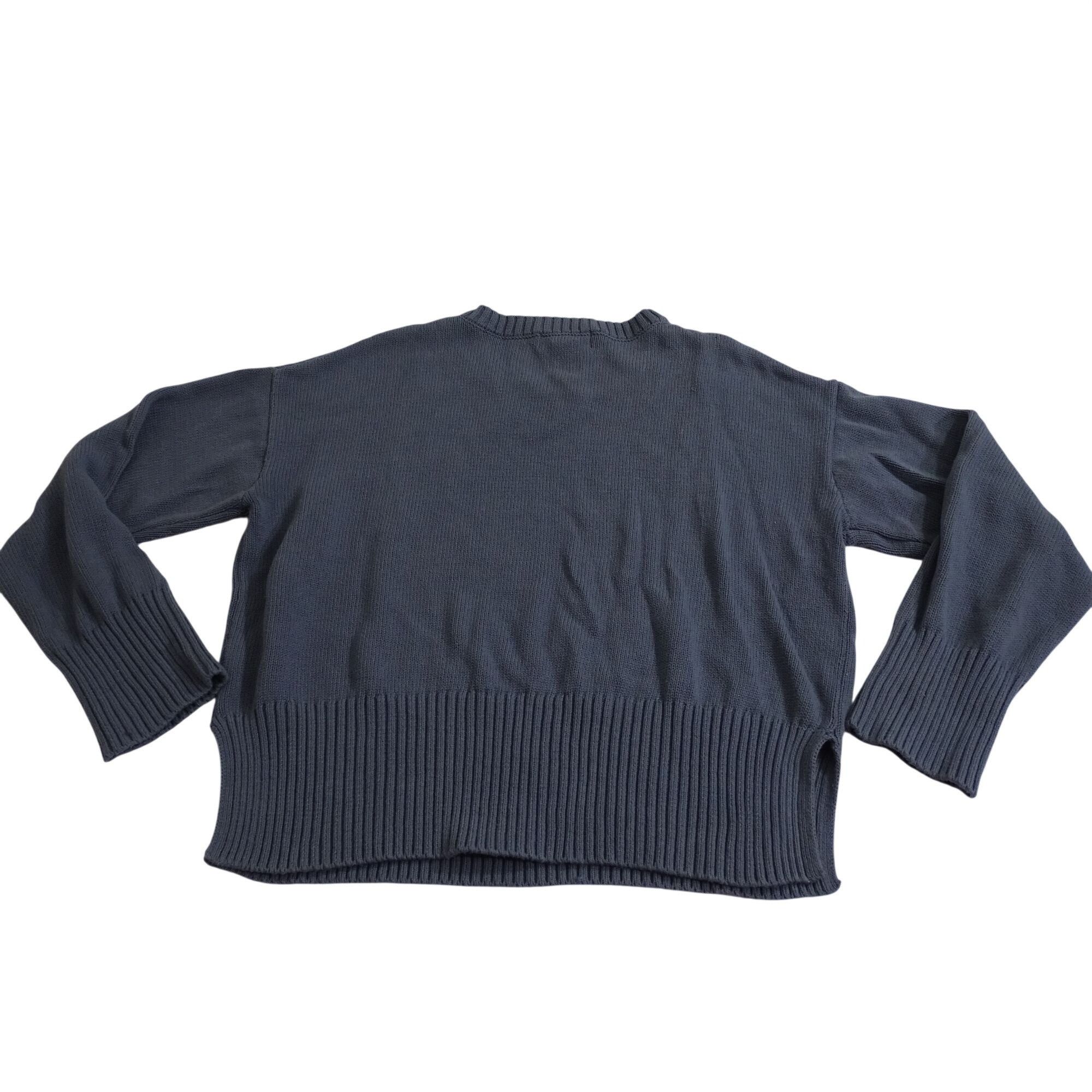 Jessica Simpson Jessica Simpson Women Blue Ribbed Crewneck Sweater Size M Size M / US 6-8 / IT 42-44 - 5 Thumbnail