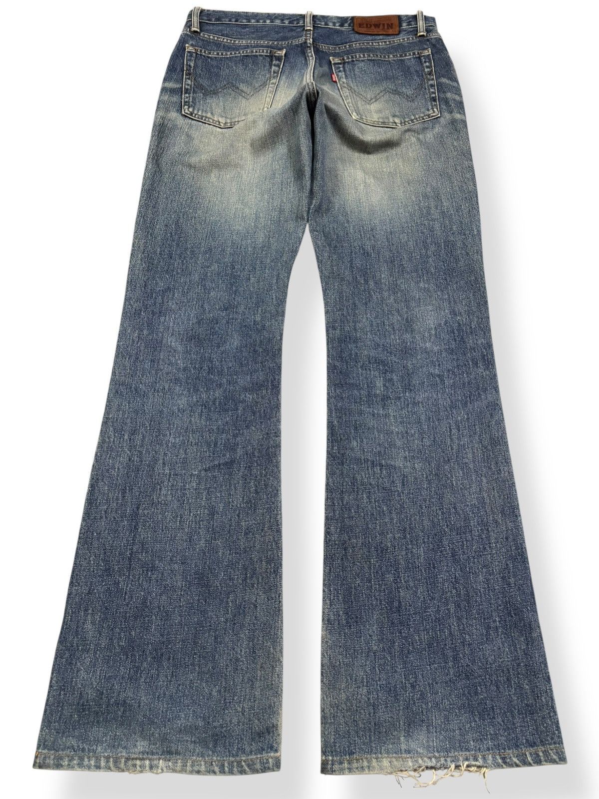 Edwin Vintage Edwin Mud Wash Flare Bootcut Distressed Jeans Size US 32 / EU 48 - 2 Thumbnail