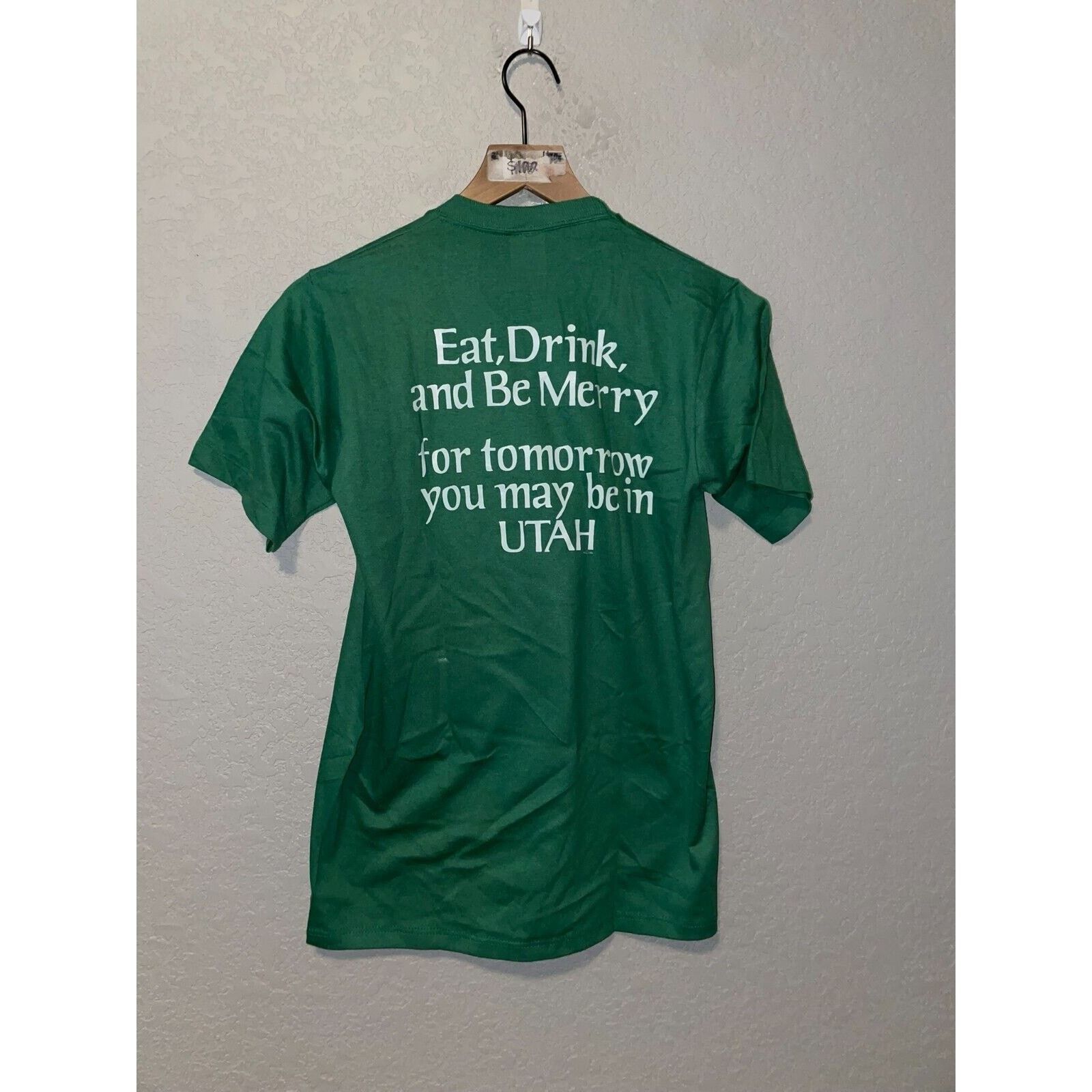 Jerzees Vintage Bah Humbug Shirt Christmas Eat Drink Be Merry Tee M Size US M / EU 48-50 / 2 - 9 Thumbnail