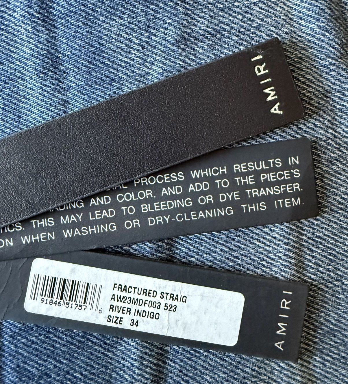 Amiri AMIRI Fractured Straight Jean Size US 34 / EU 50 - 7 Thumbnail