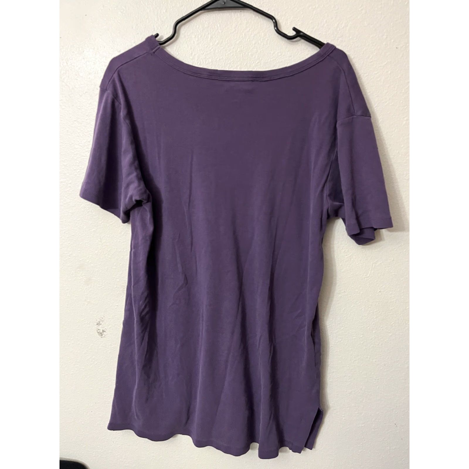 Victoria's Secret VINTAGE Victoria's Secret Cotton Tunic Top V-Neck T-Shirt S Purple Casual Womens Size S / US 4 / IT 40 - 3 Thumbnail