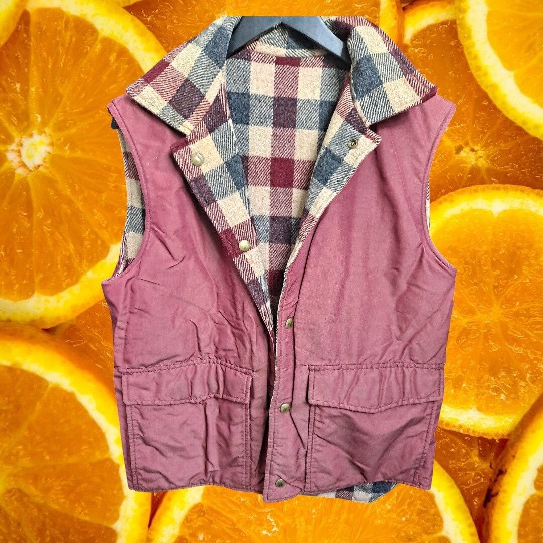Other Woolrich Reversible Vest Plaid Flannel Pockets Sleeveless Ja Size US S / EU 44-46 / 1 - 3 Thumbnail