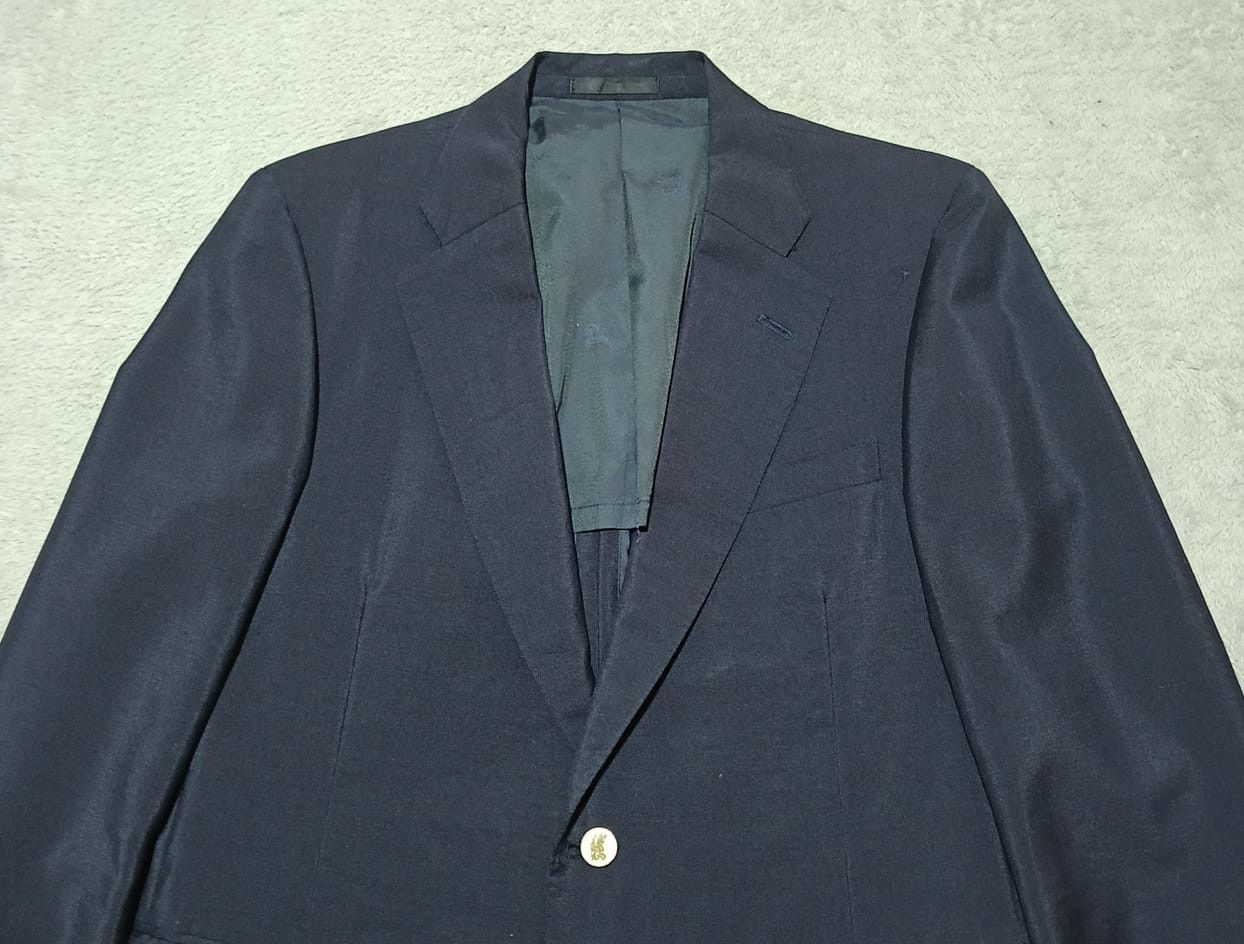 Burberry Prorsum Vintage Luxury Burberrys Navy Suit Set Wool Mohair Japan Size 40S - 14 Thumbnail