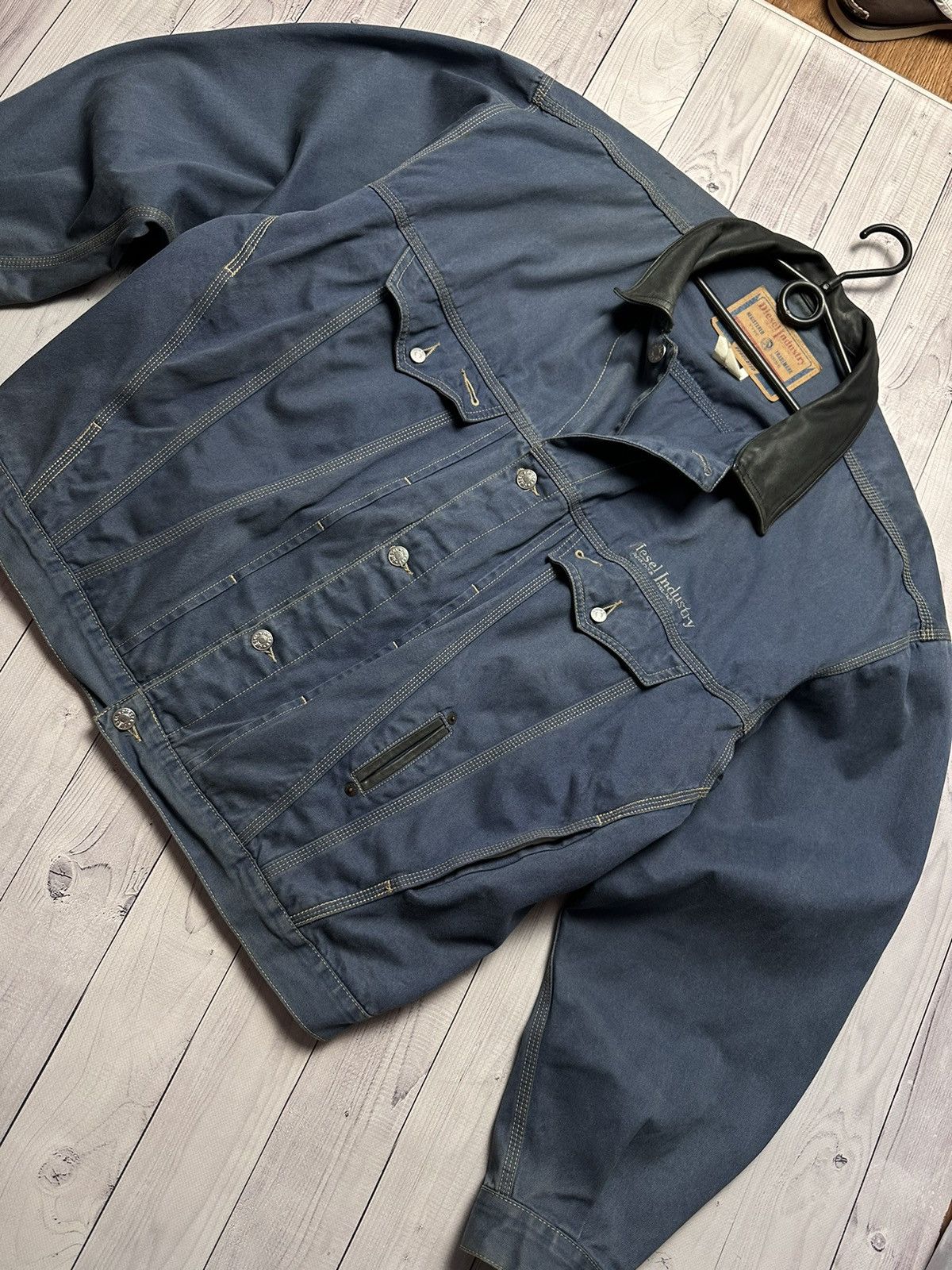 Diesel × Vintage Vintage Diesel denim jacket size XXL rare logo Size US XXL / EU 58 / 5 - 3 Thumbnail