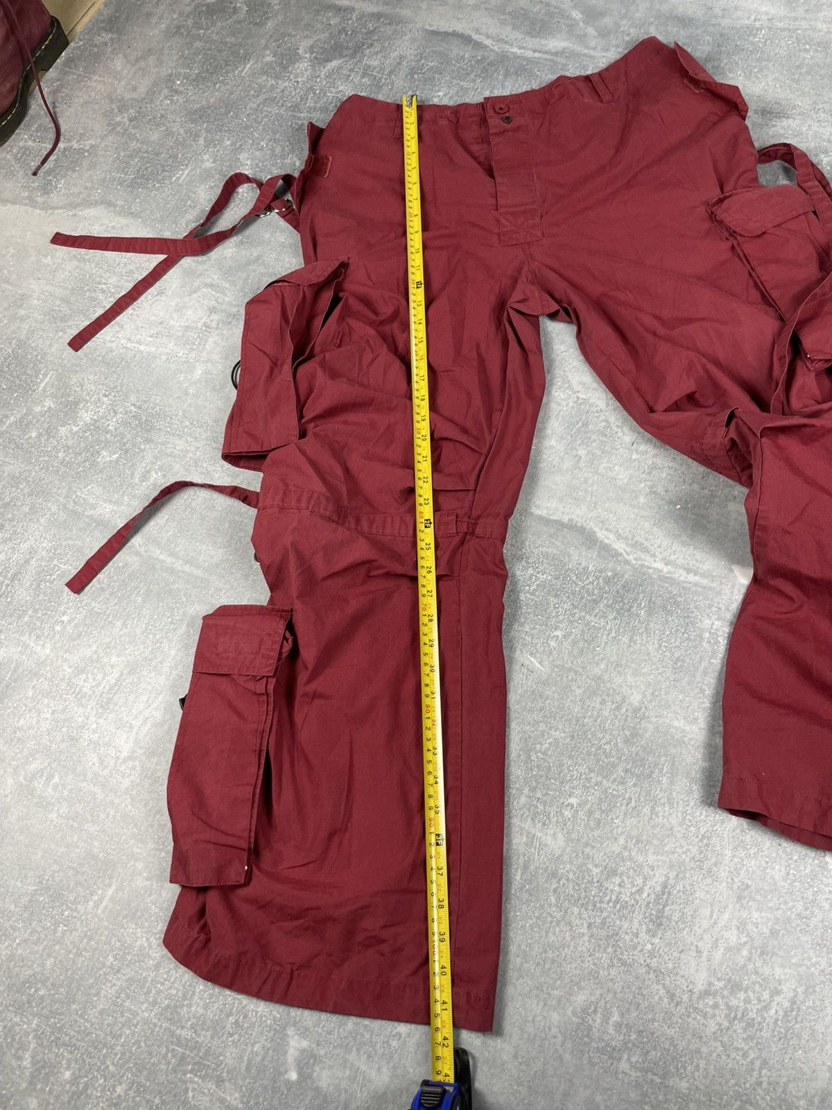 Vintage ❤️🔥 Baggy bondage Y2K cotton pants ❤️🔥 Size US 33 - 8 Thumbnail