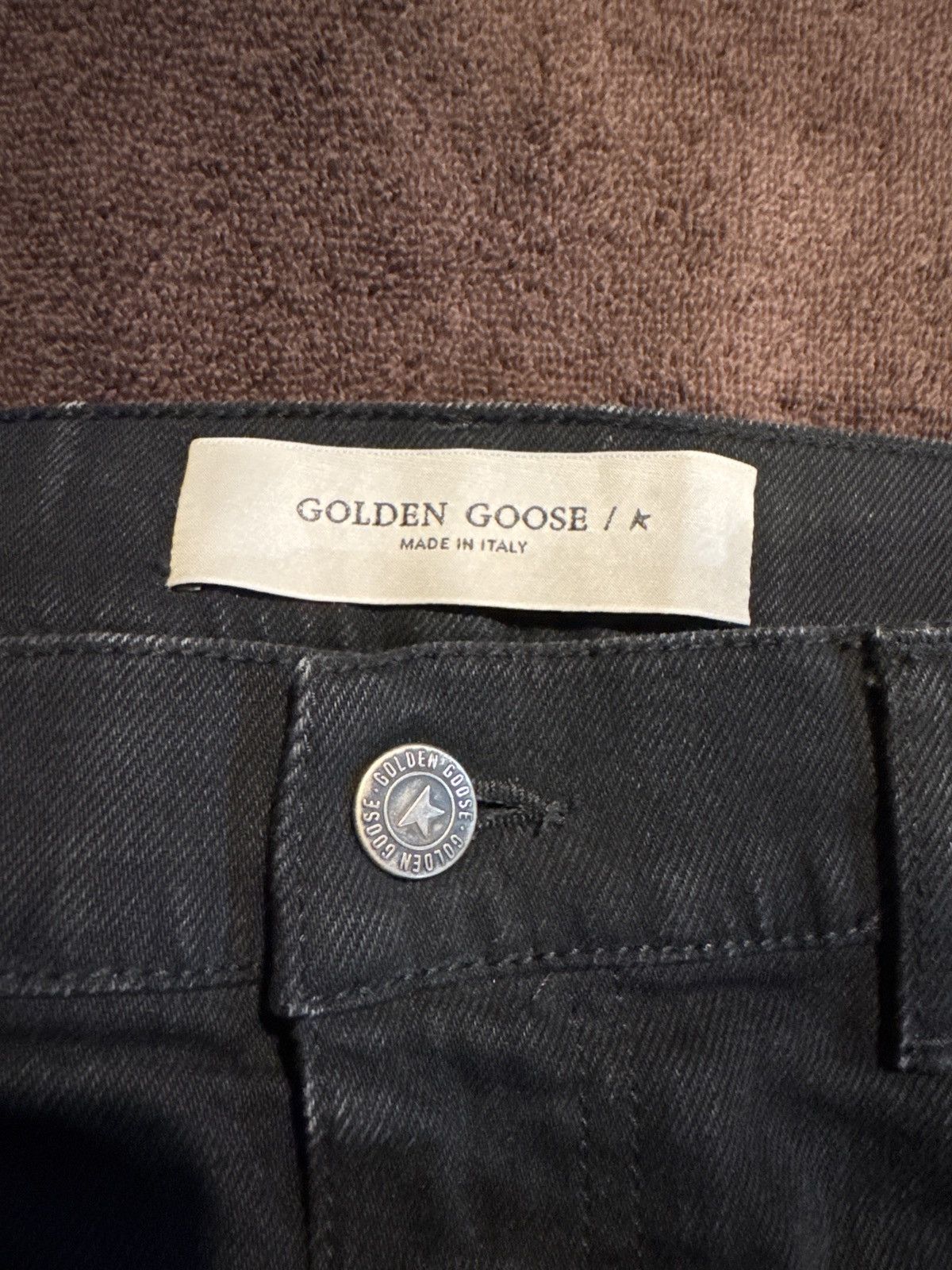 Golden Goose Golden Goose Mens Black Slim Jeans Size US 35 - 9 Thumbnail