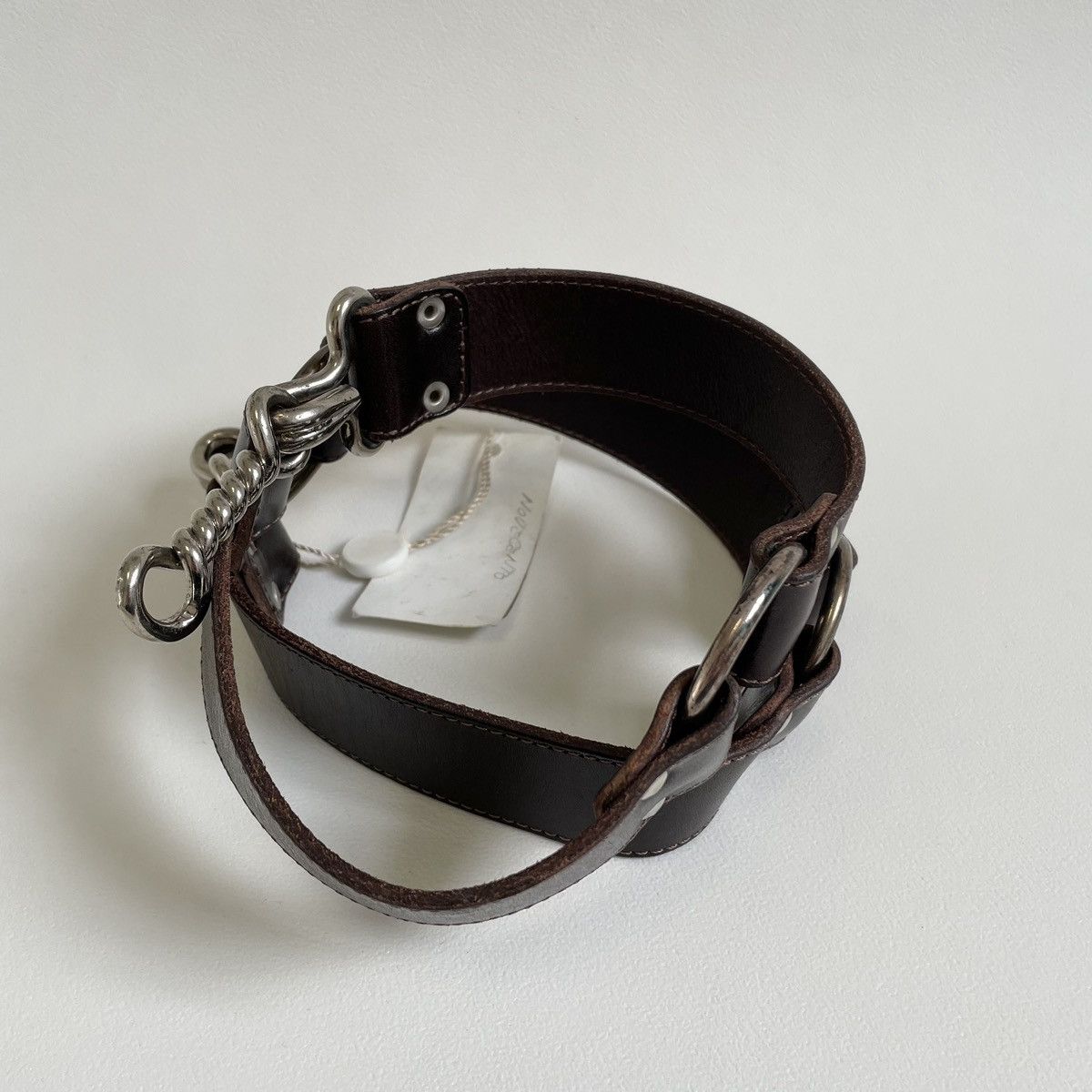 Maison Margiela A/W 06 Brown Leather ‘Bondage Belt’ Size 34 - 15 Thumbnail