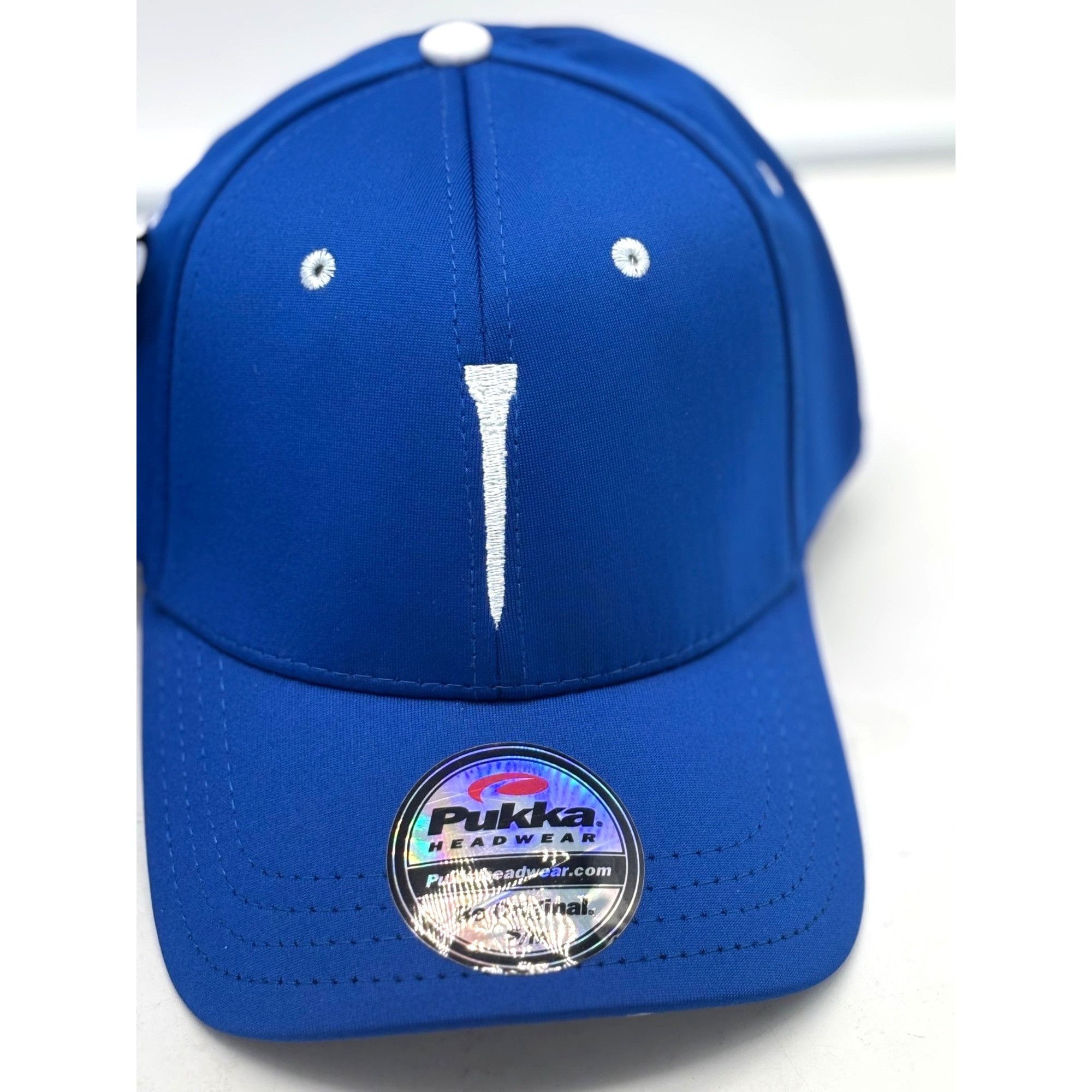 Other Pukka Tee-Embroidered, Stretch Fit Golf Cap/ Hat, Blue, Sz Size ONE SIZE - 1 Thumbnail