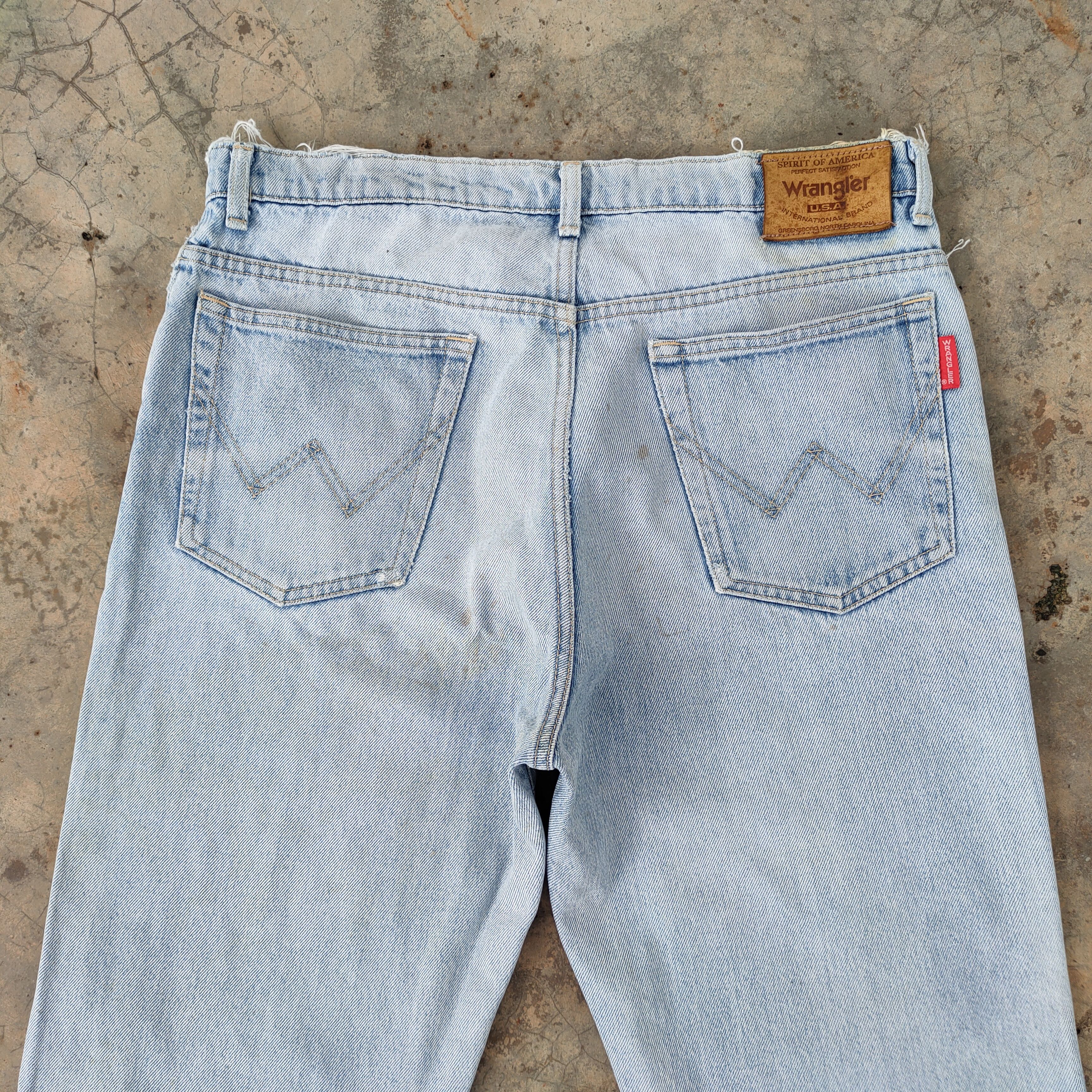 Jean × Vintage × Wrangler VINTAGE WRANGLER FADED RIPPED JEANS DENIM PANTS Size US 34 / EU 50 - 11 Thumbnail