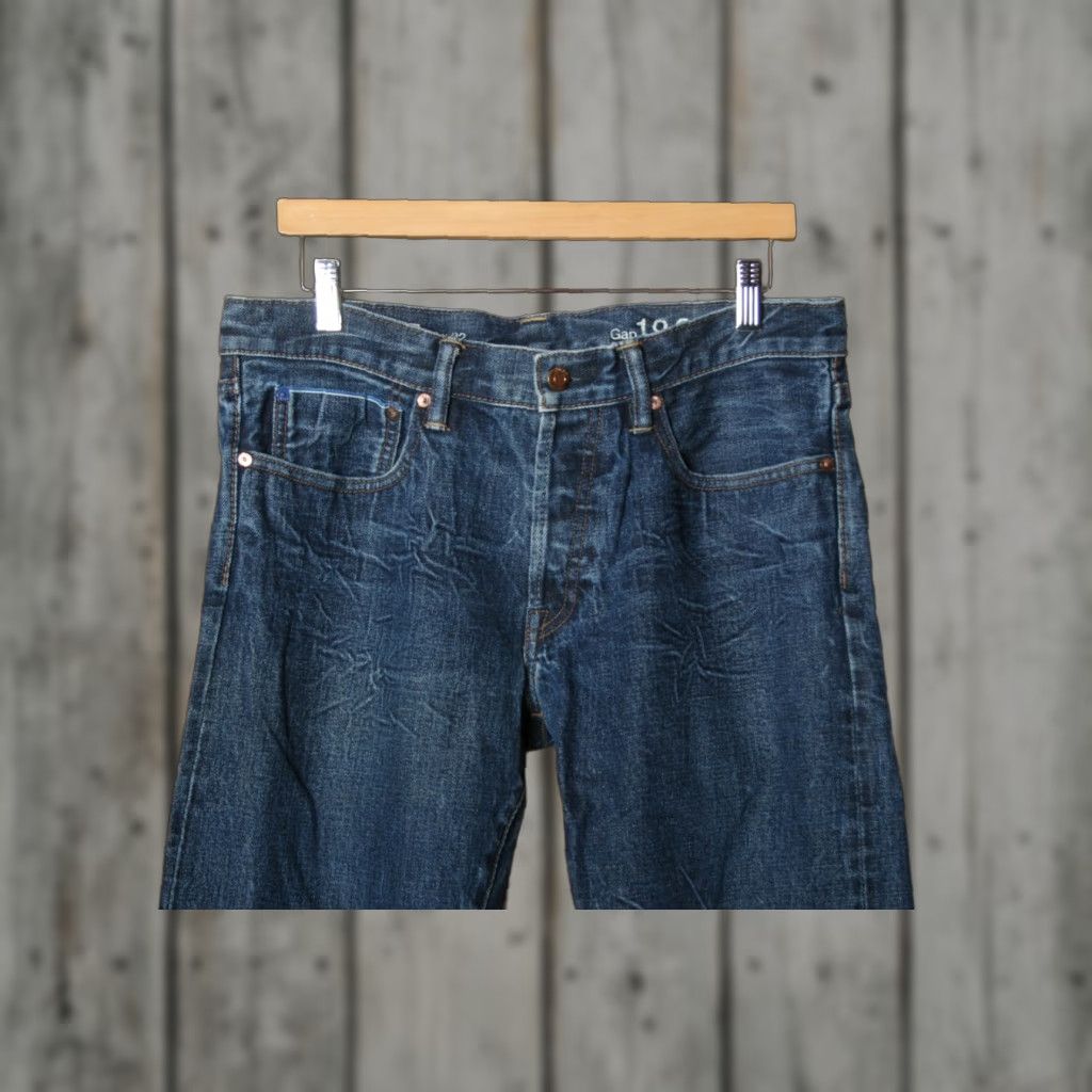 Gap GAP Jeans 1969 Resin Rinse Selvedge Denim Straight Leg Blue Sz. 32x32 Men Cotton Denim Jeans Straight Blue Jeans 32 32 Mens Size US 32 / EU 48 - 1 Thumbnail