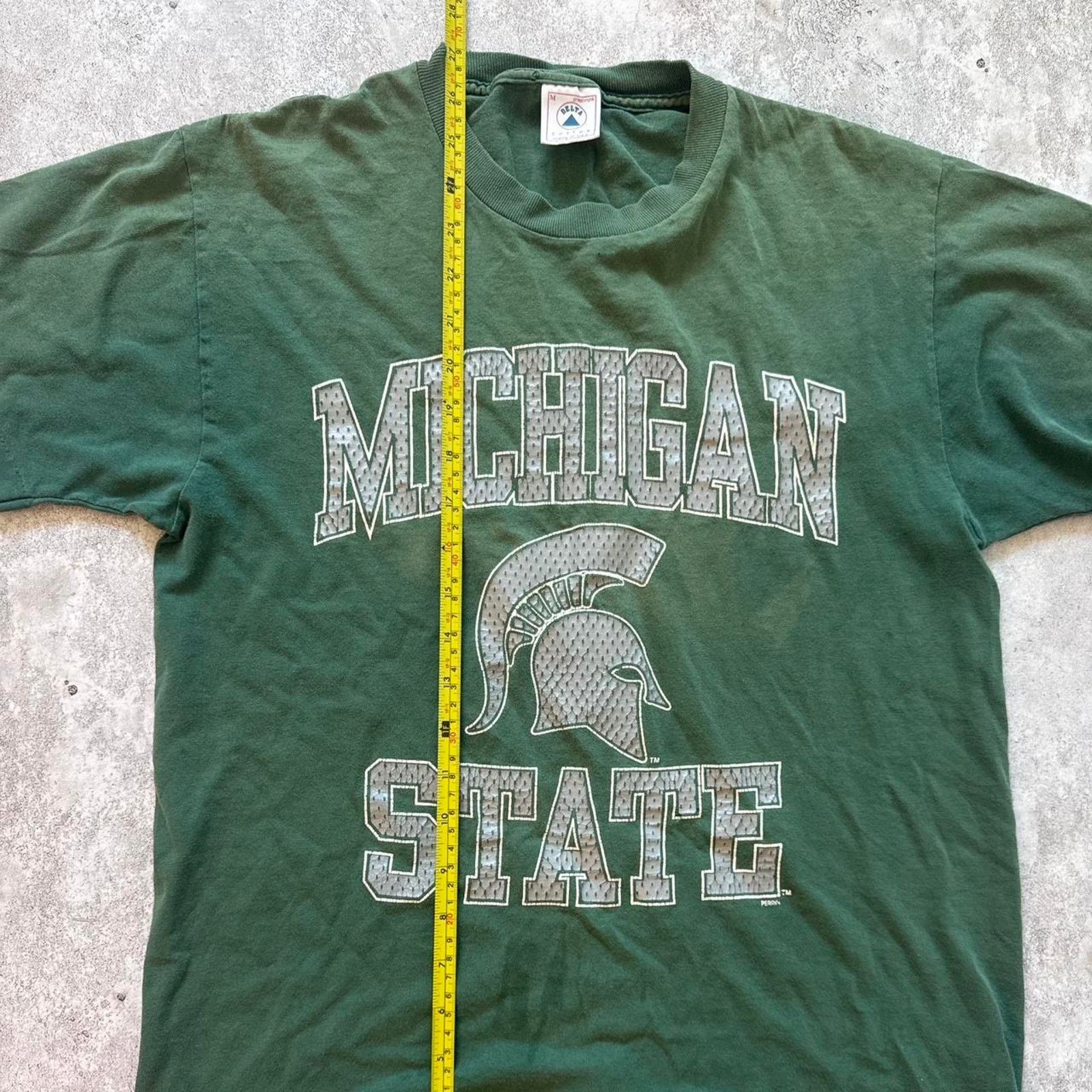 Delta Vintage 90s Michigan State University T-Shirt – Size medium Size US M / EU 48-50 / 2 - 6 Thumbnail
