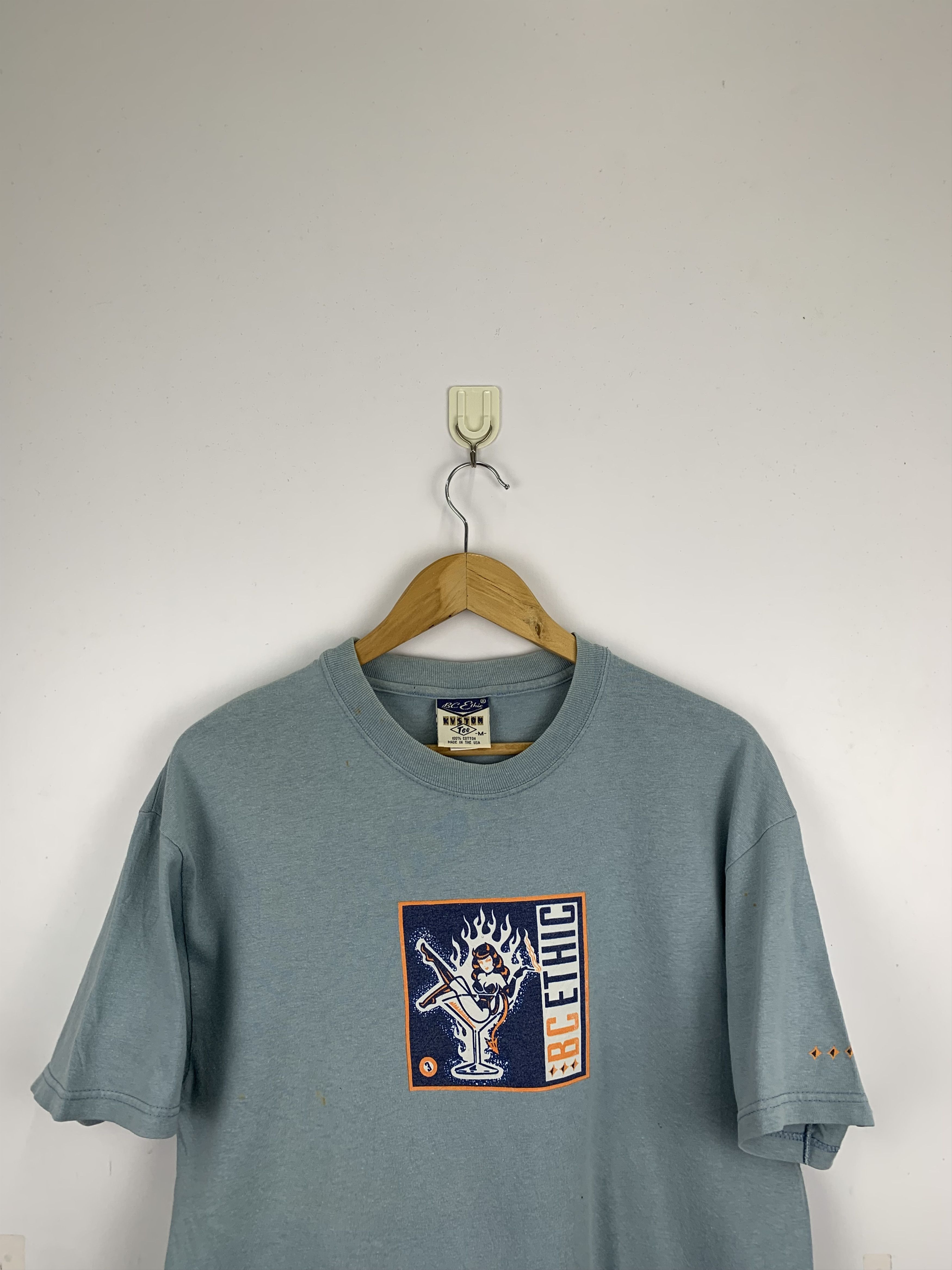 Vintage Vintage 90s Bc Ethic Tee TA0107 Size US M / EU 48-50 / 2 - 2 Thumbnail