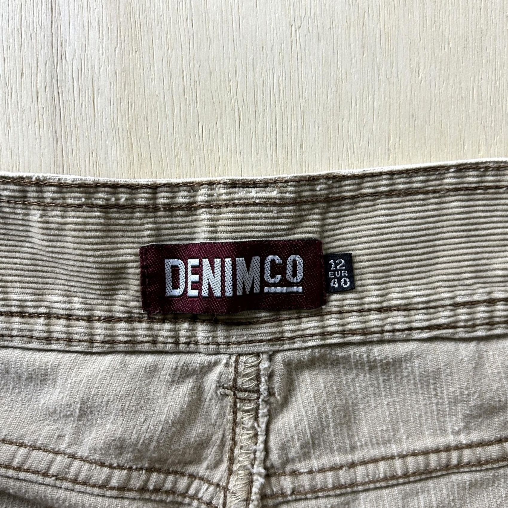 Denim & Co. Denim Co. Pants Womens 12 Beige Corduroy Bootcut Khakis Pockets Casual Size 34" / US 12 / IT 48 - 2 Thumbnail