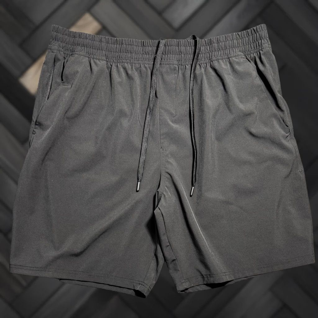 Vintage Crane Mens XL Black Athletic Shorts Recycled Polyester Spandex Drawstring Size US 36 / EU 52 - 1 Thumbnail