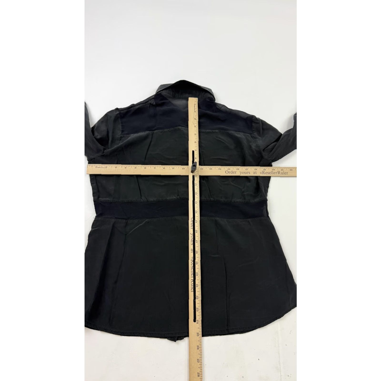 Vintage Super Fine Seventy Seven Shirt Womens Black Large Button Front Long Sleeve Top Size L / US 10 / IT 46 - 6 Thumbnail