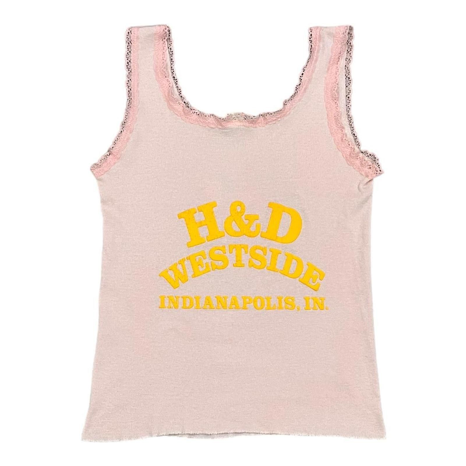 Harley Davidson Vintage 80s Harley Davidson 3D Emblem Lace Tank Top Size S / US 4 / IT 40 - 2 Thumbnail