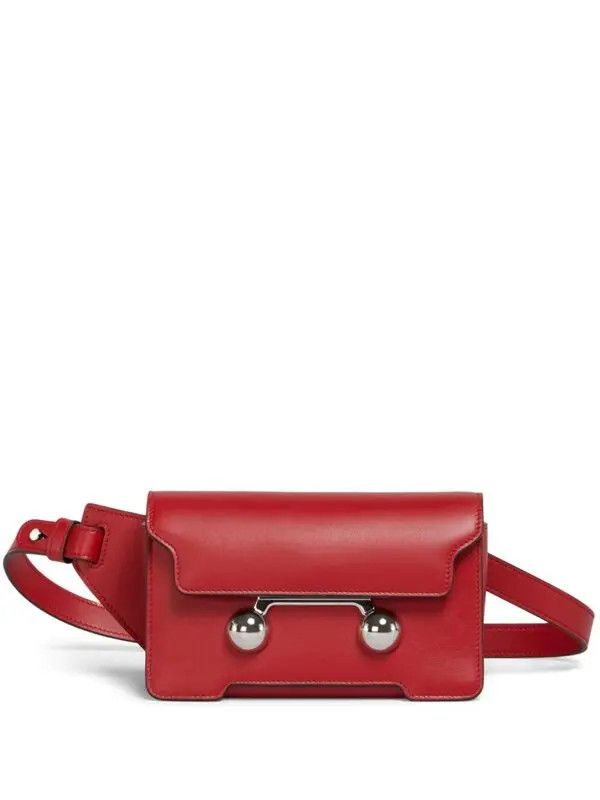 Marni o1w1db11125 Size :OS /Stud-Embellished Belt Bag in Red Size ONE SIZE - 1 Thumbnail