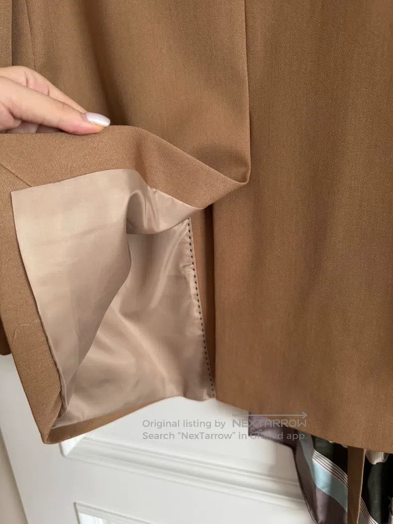 Dries Van Noten Dries Van Noten Coffee Scarf Blazer Jacket Size US S / EU 44-46 / 1 - 9 Thumbnail