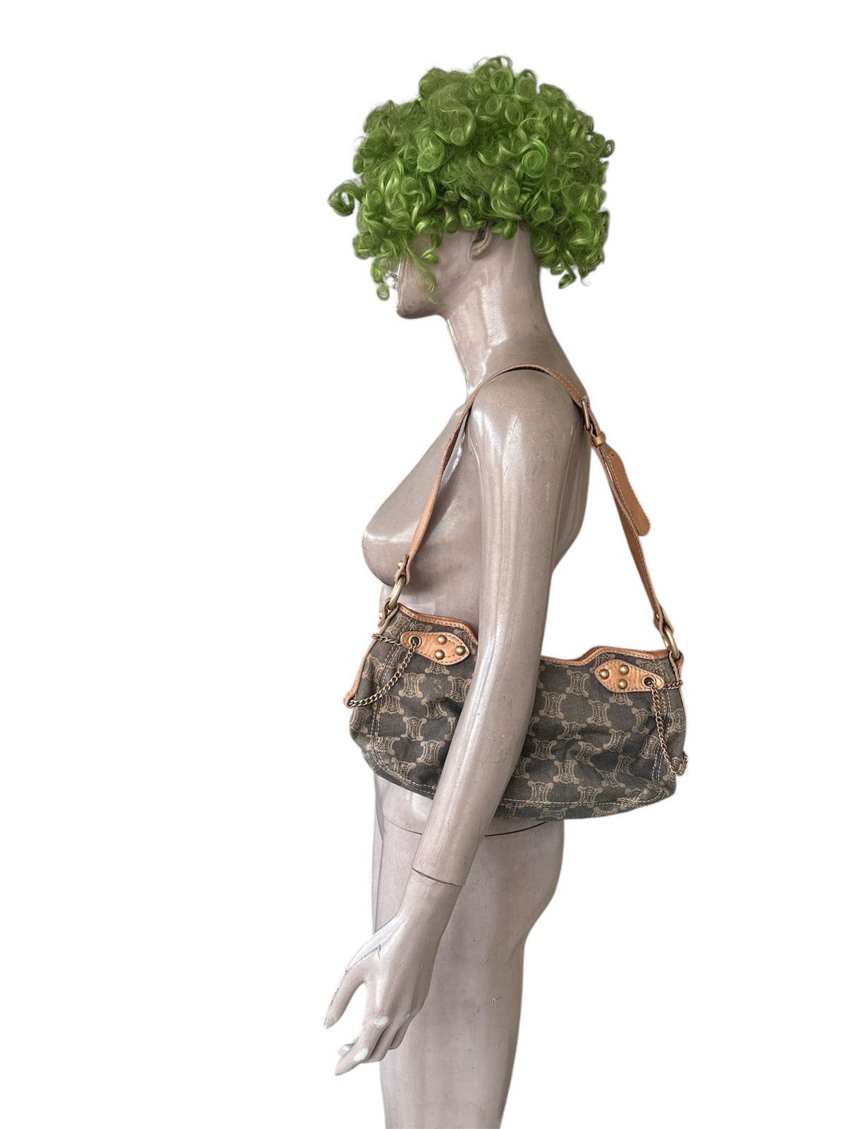 Celine Vintage Macadam Shoulder Bag Size ONE SIZE - 10 Thumbnail