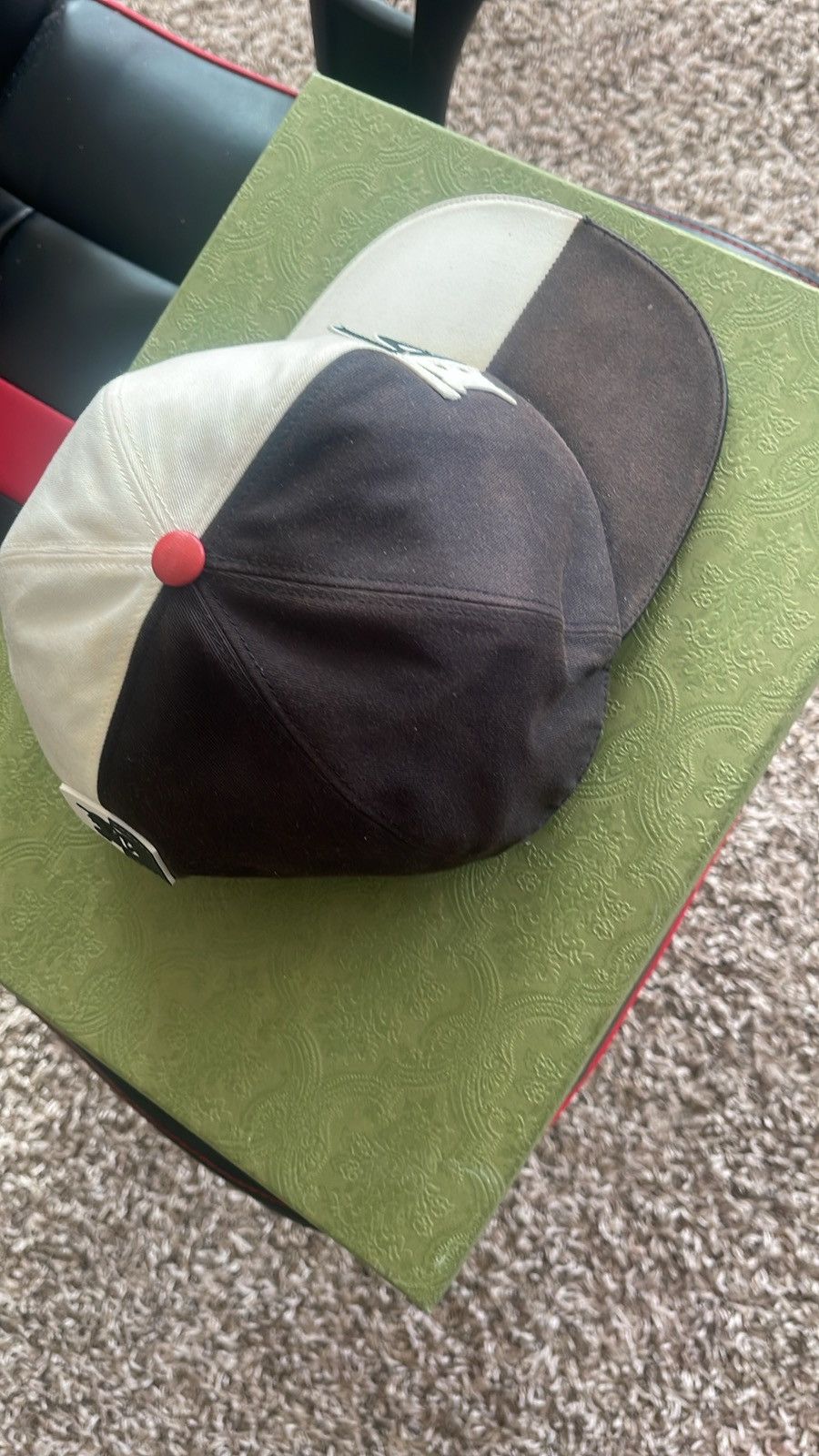 image of Burberry Hat in Black/White, Men's