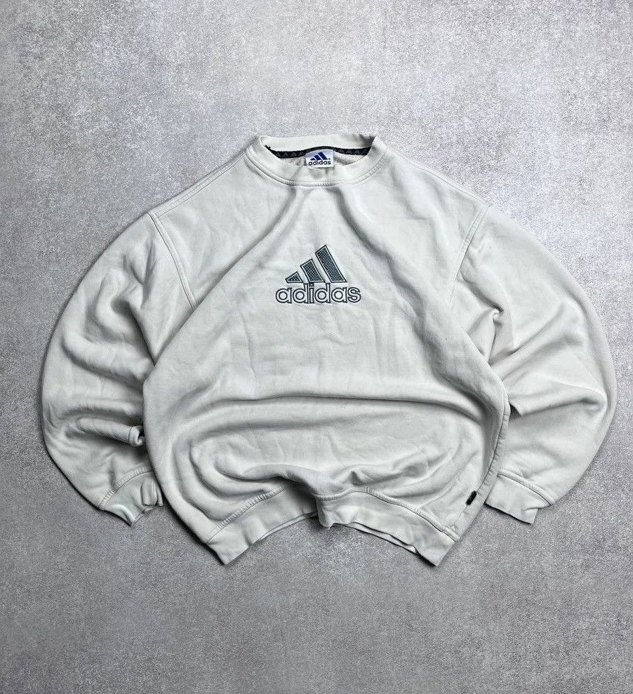 Adidas Vintage Adidas Big Logo Boxy Sweatshirt M Size US M / EU 48-50 / 2 - 1 Thumbnail