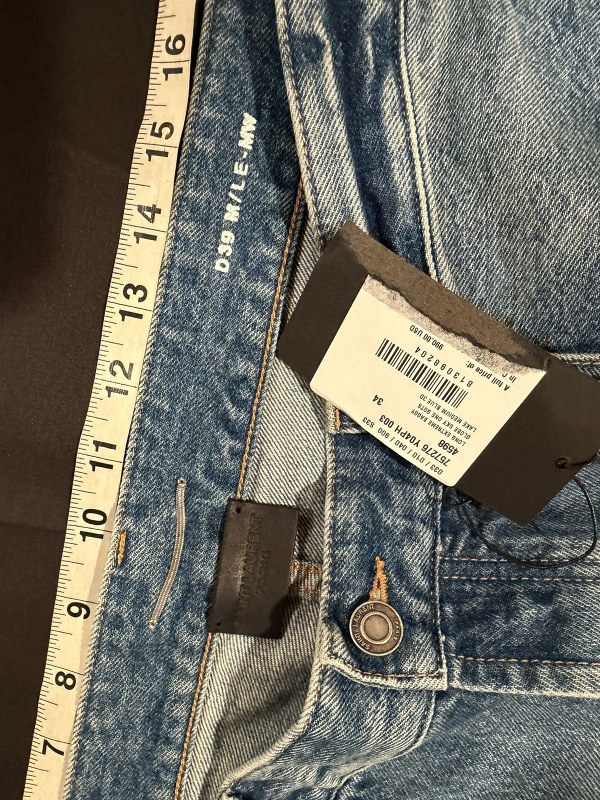 Saint Laurent Paris Saint Laurent men’s oversized baggy jeans. 34/XL. $1050 Size US 34 / EU 50 - 5 Thumbnail