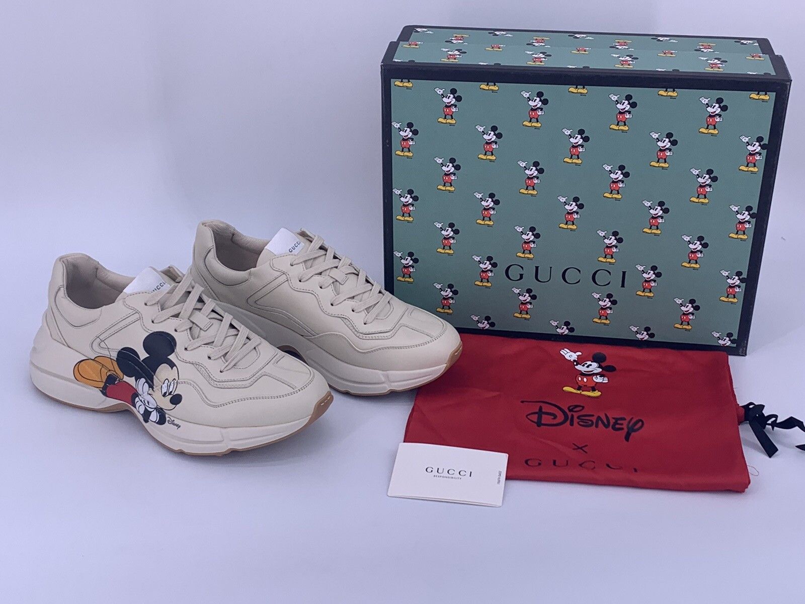 Gucci New Gucci Sneakers Rhyton Size-US-10,5 / UK-9,5 /EU-43,5 Size US 10.5 / EU 43-44 - 2 Thumbnail