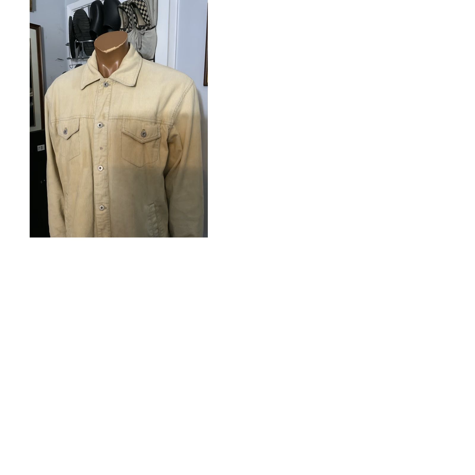 J.Crew VINTAGE J.CREW Jacket Corduroy Trucker Button Work Quilted Lined Sz. XL Brown Men Size US XL / EU 56 / 4 - 10 Thumbnail