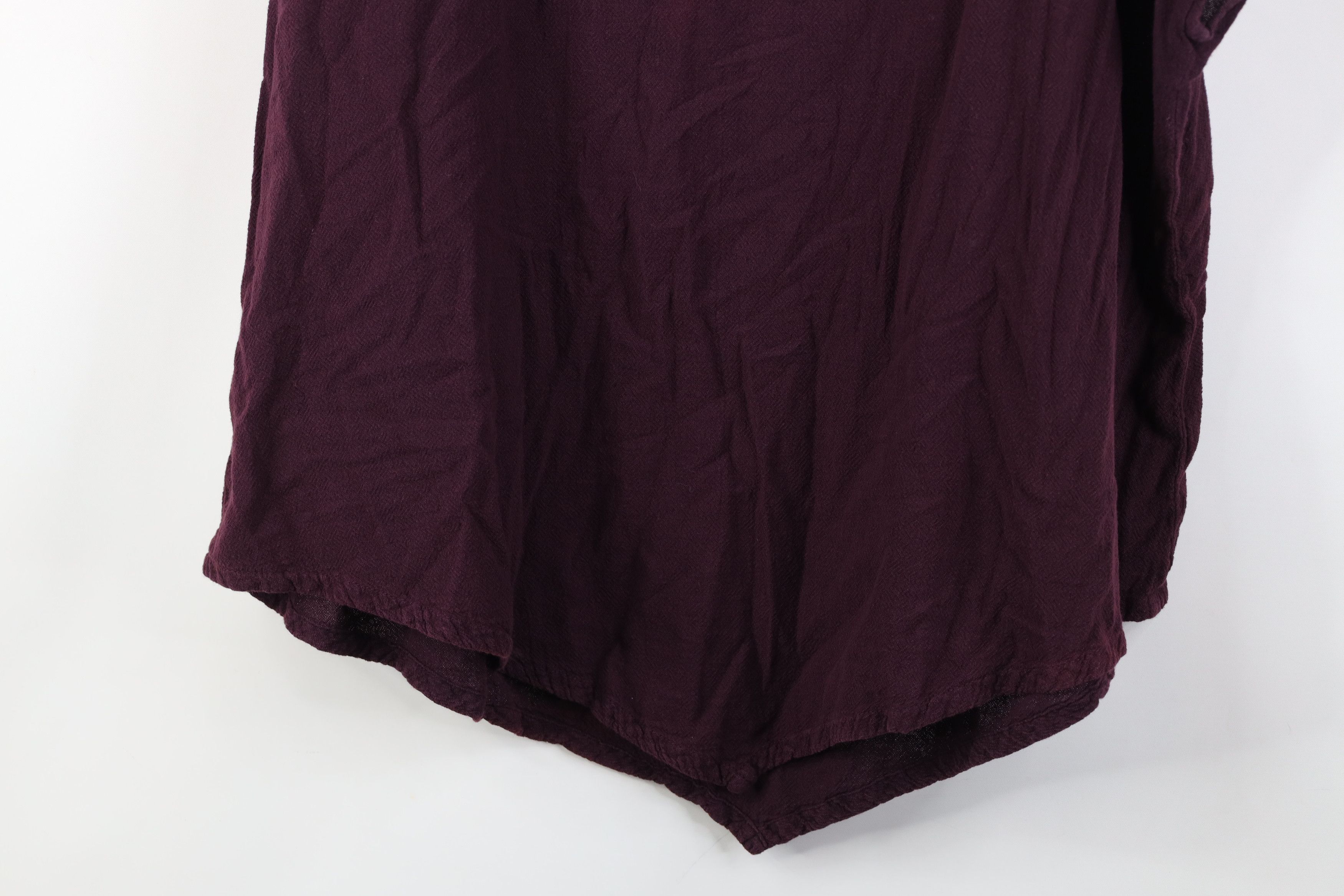 Vintage Vintage 90s Lagenlook Cotton Dolman Sleeve T-Shirt Purple Size 3XL / US 20-22 - 10 Thumbnail