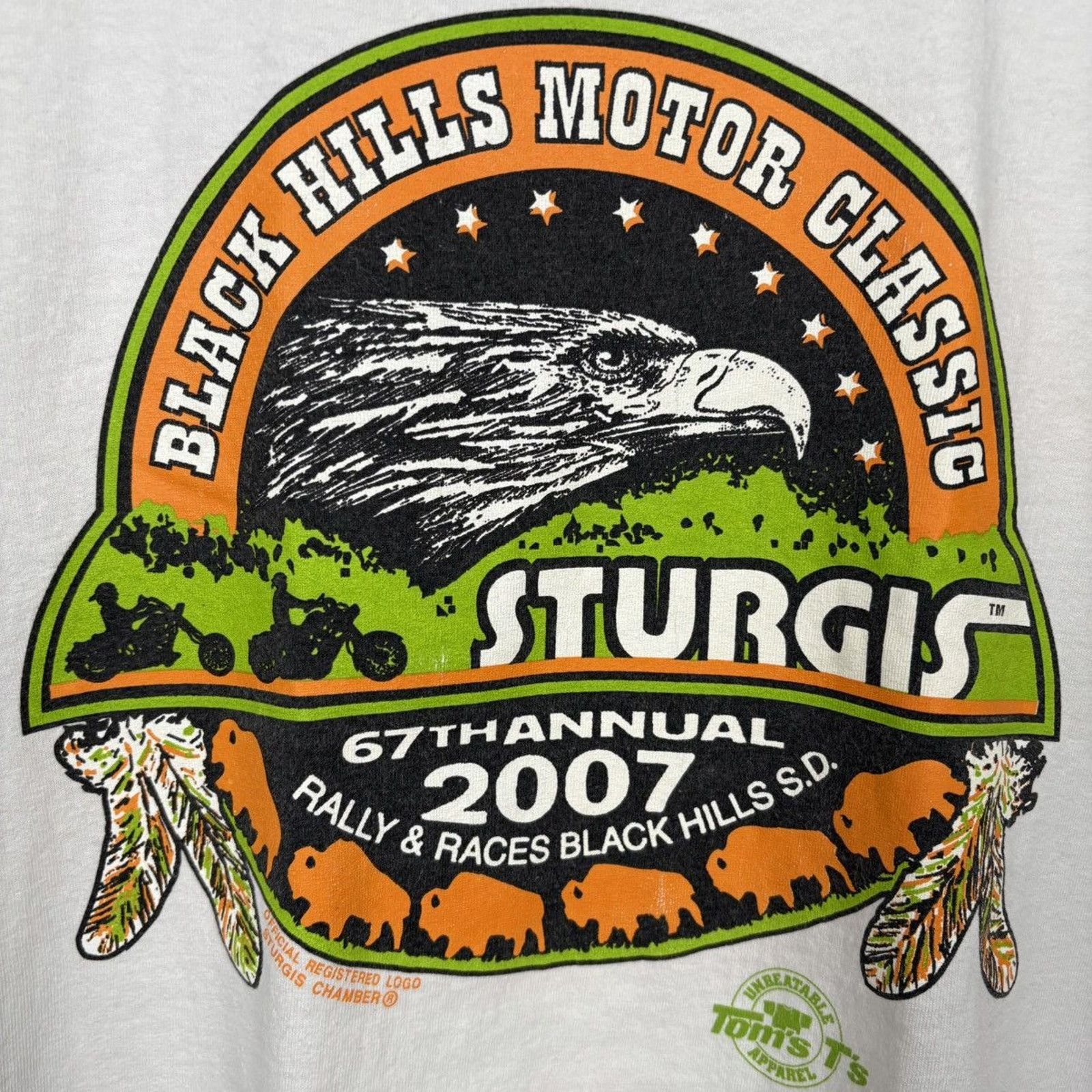 Harley Davidson × Japanese Brand × Vintage 🇺🇸2007 STURGIS RALLY Eagle Tank Size US M / EU 48-50 / 2 - 3 Thumbnail
